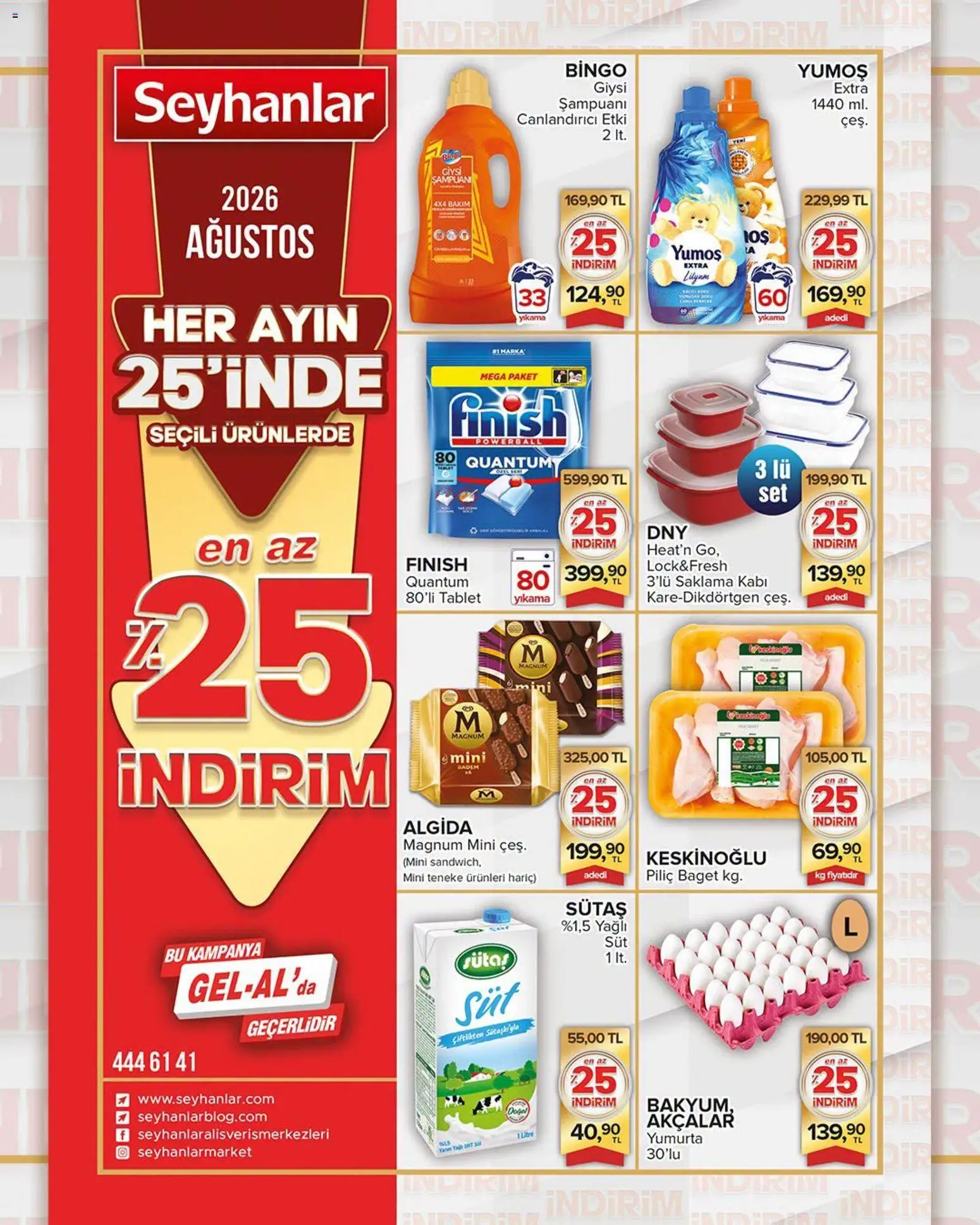 Seyhanlar Market Seyhanlar Market Katalog 25.08.2026 - Broşürünün önizlemesi