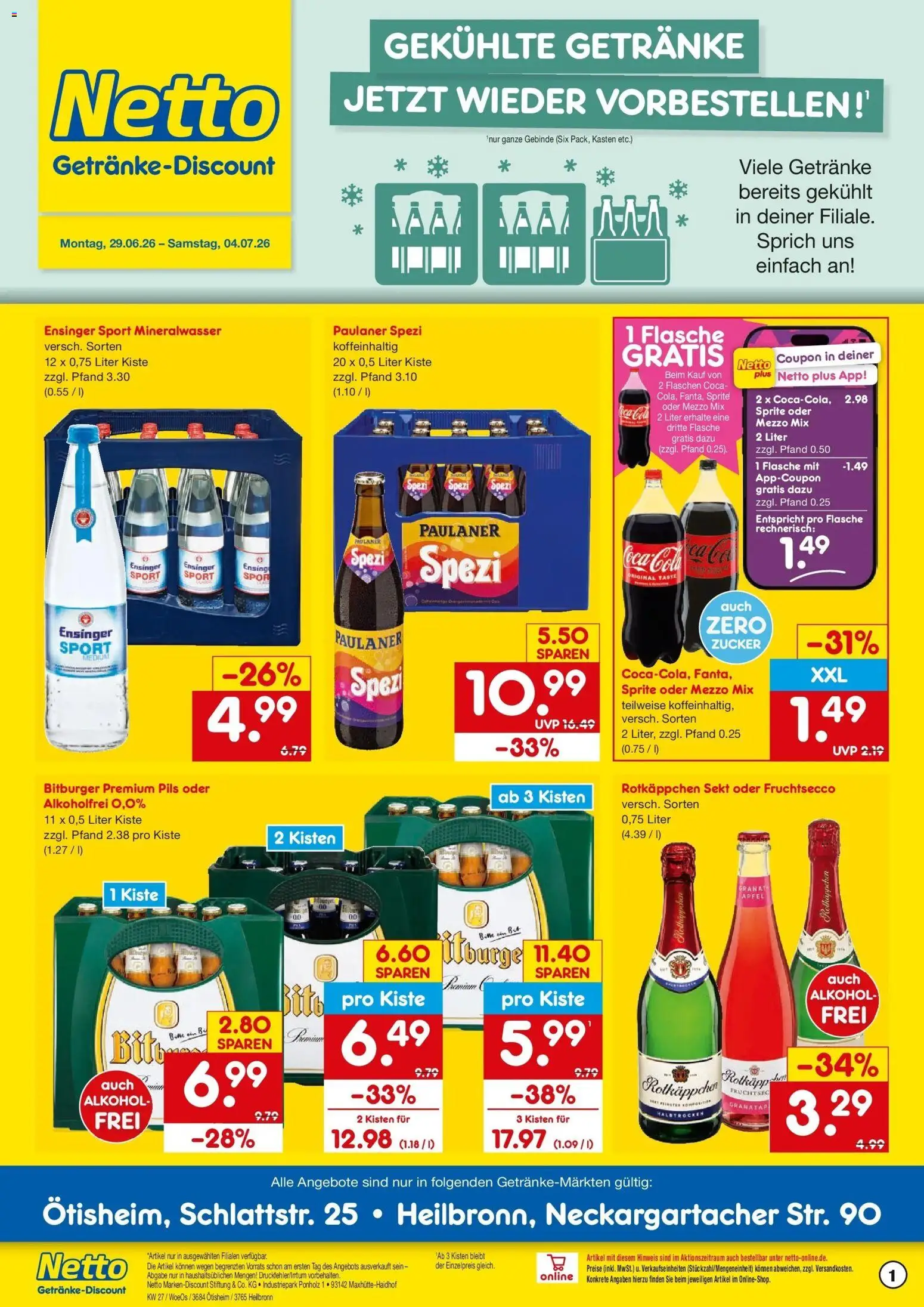 Vorschau von dem Prospekt des Geschäftes Netto Marken-Discount, gültig ab dem 29.06.2026