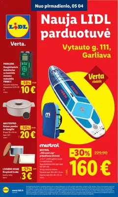 LIDL parduotuvės leidinio LIDL leidinys - Nauja parduotuvė Garliavoje galiojančio nuo 2026.05.04 peržiūra