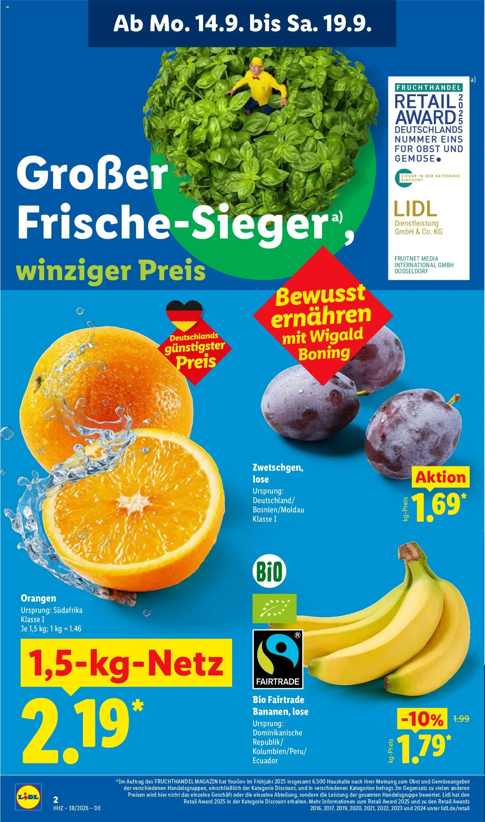 Vorschau von dem Prospekt des Geschäftes Lidl, gültig ab dem 14.09.2026 - Telefon, Küche, Bad, Milch