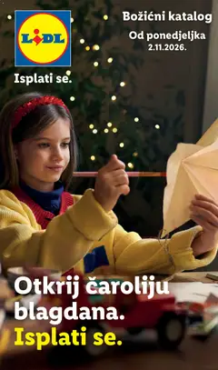 Pregled letka Lidl katalog - Otkrij čaroliju blagdana trgovine Lidl vrijedi od 02.11.2026