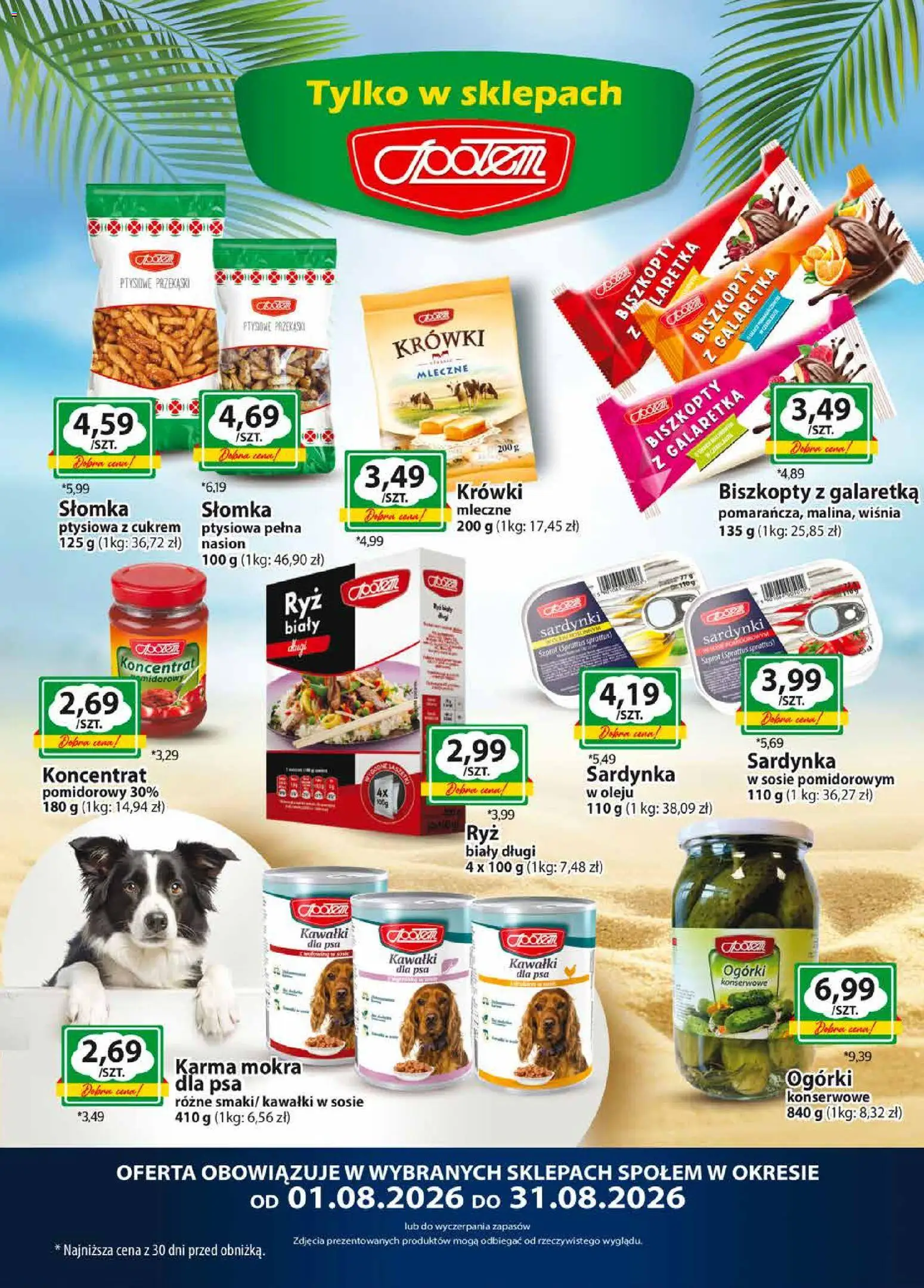 Pogląd gazetki "Społem gazetka" ze sklepu Społem ważnej od 01.08.2026