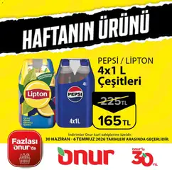 Onur Market Onur Market - Haftanın Ürünü 30.06.2026 - Broşürünün önizlemesi