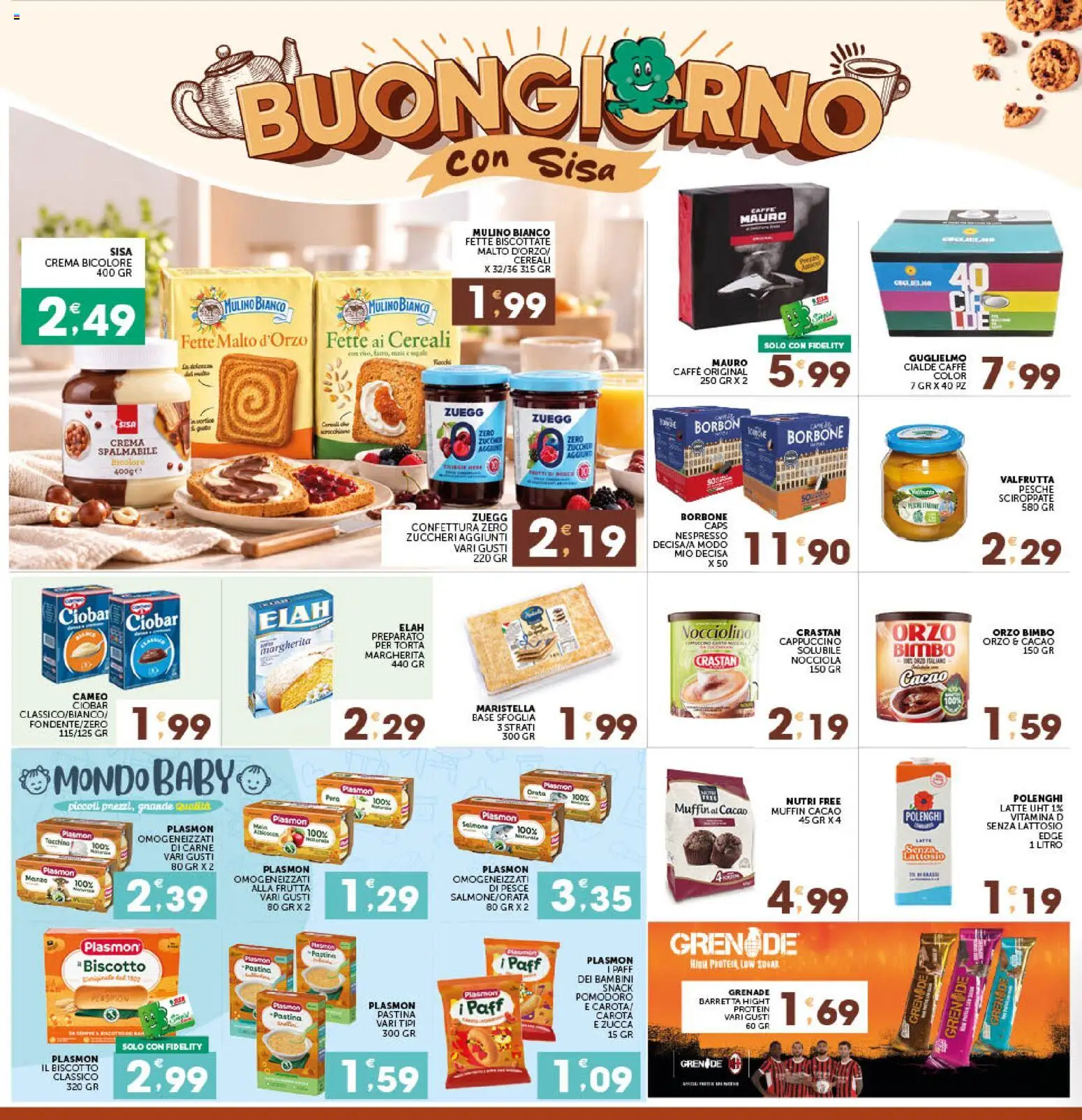 Anteprima dell'opuscolo SISA volantino Mercadò dal negozio SISA valido da 29/10/2026 - Crema, Pesce, Latte, Zucca, Carne, Manzo, Carota, Pesche