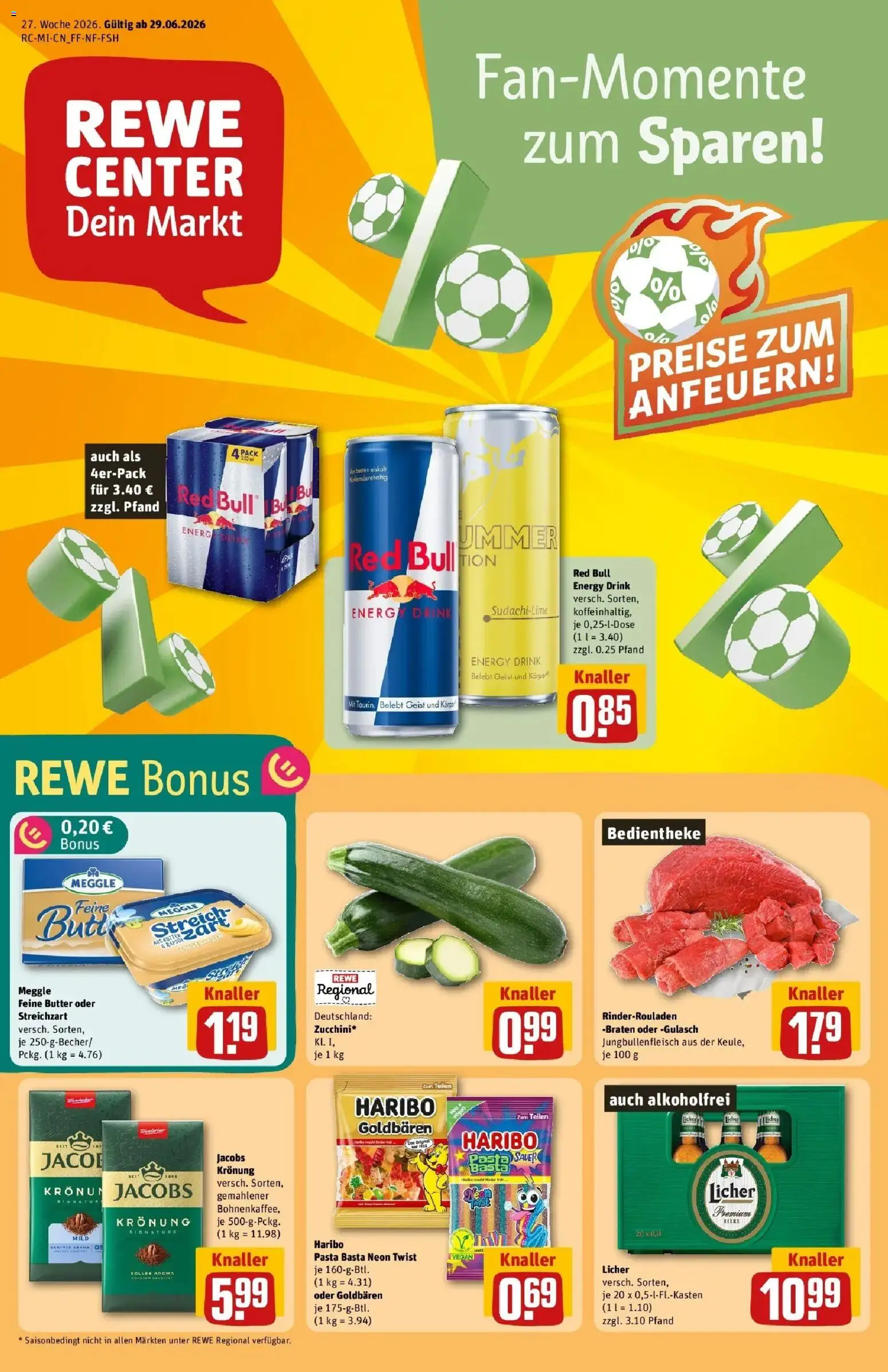 Vorschau von dem Prospekt des Geschäftes Rewe, gültig ab dem 29.06.2026