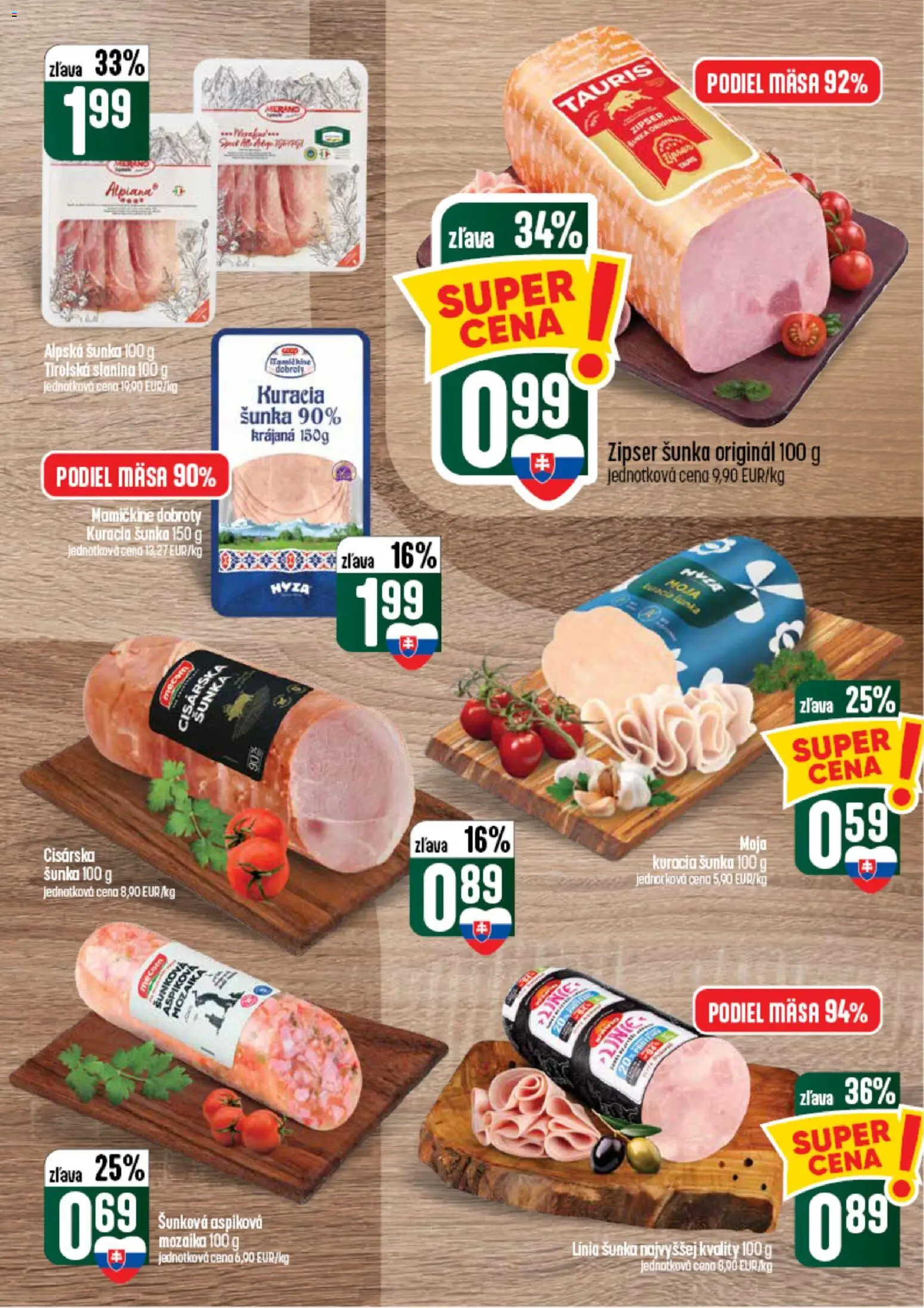 Náhľad COOP Jednota letáku platného od 10.09.2026 - Šunka, Slanina, Kuracia šunka