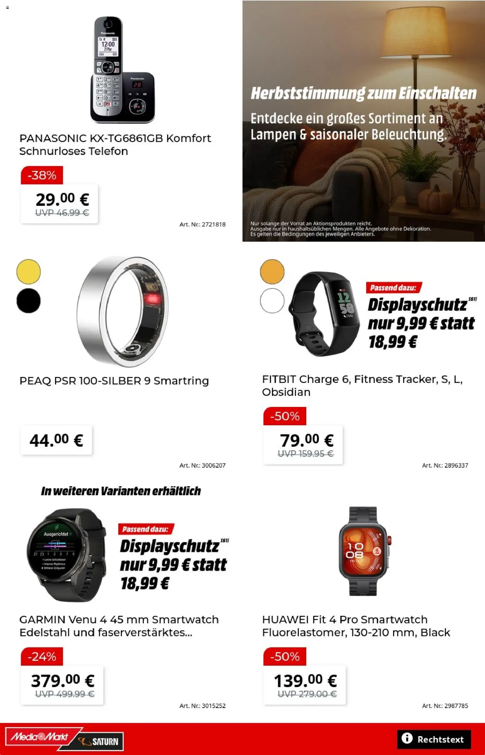 Vorschau von dem Prospekt des Geschäftes Media Markt, gültig ab dem 27.10.2026 - Smartwatch, Telefon, Huawei, Panasonic