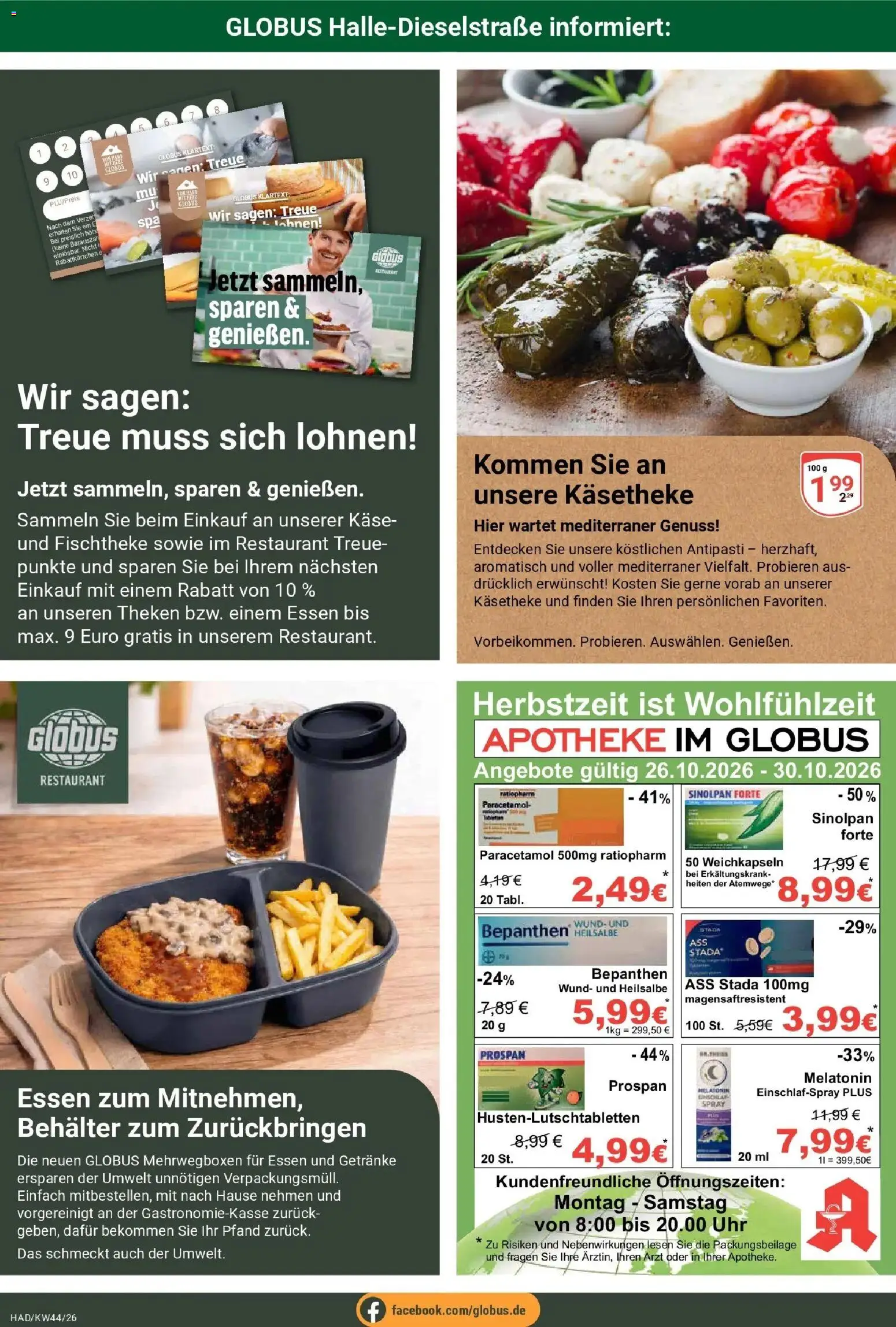Vorschau von dem Prospekt des Geschäftes Globus, gültig ab dem 26.10.2026