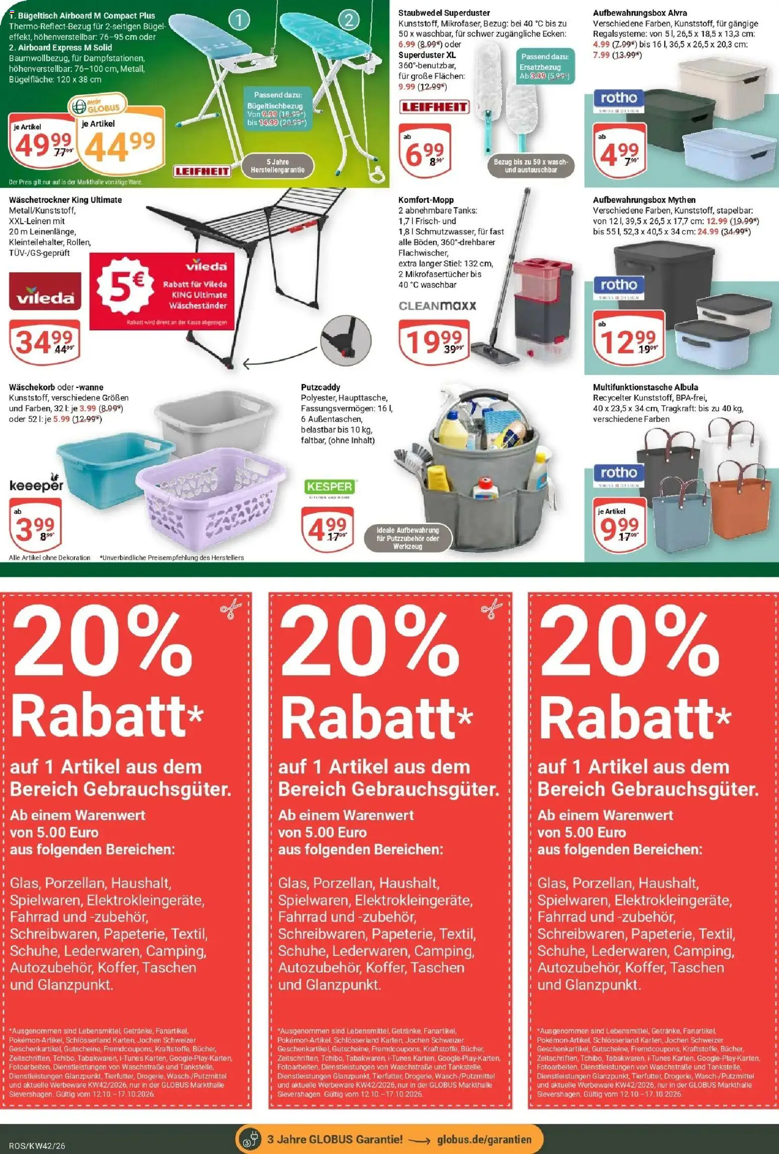 Vorschau von dem Prospekt des Geschäftes Globus, gültig ab dem 12.10.2026