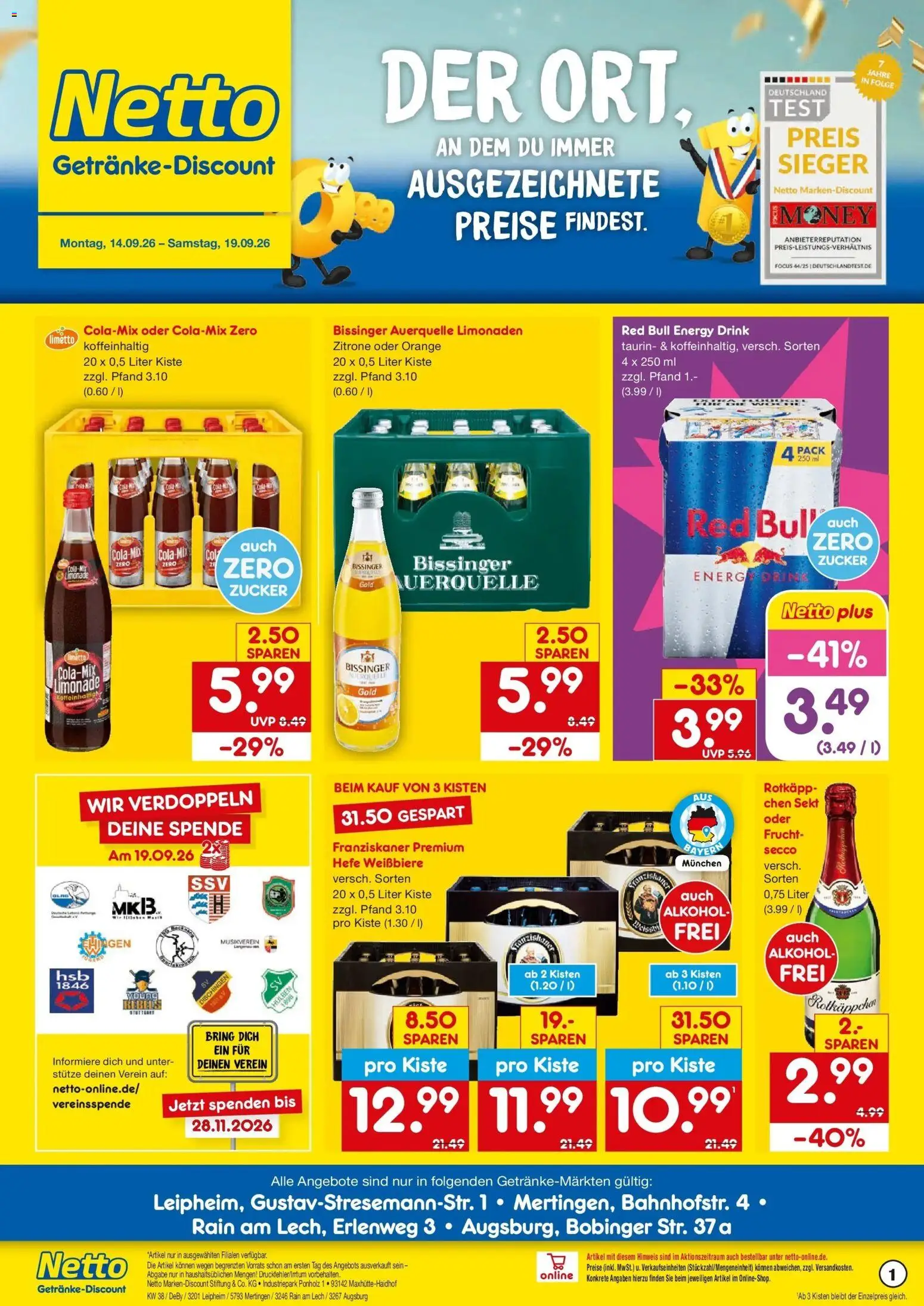Vorschau von dem Prospekt des Geschäftes Netto Marken-Discount, gültig ab dem 14.09.2026