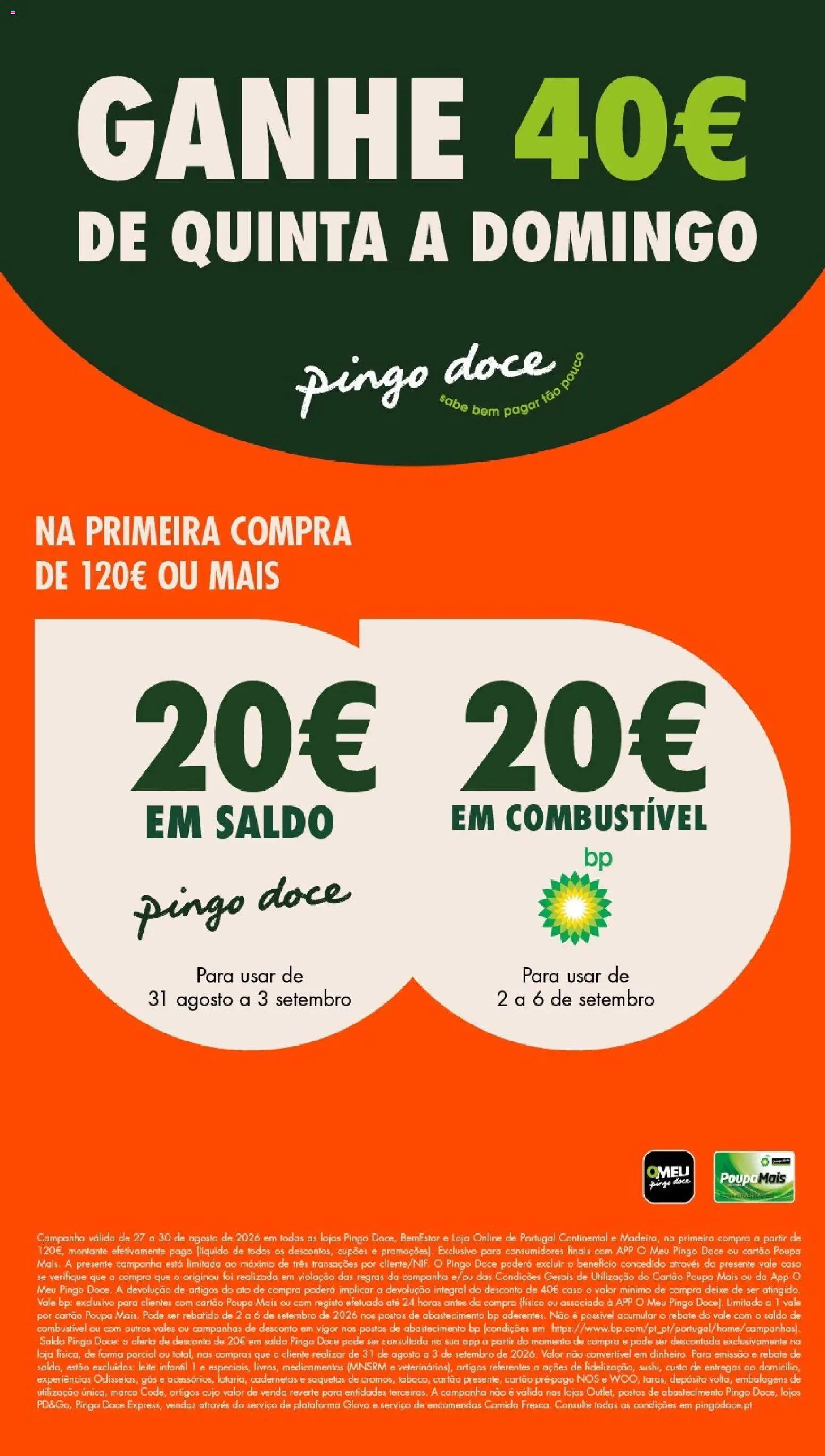 Pré-visualização do folheto da loja Pingo Doce válida a partir de 28/08/2026 - Leite, Saquetas, Leite infantil