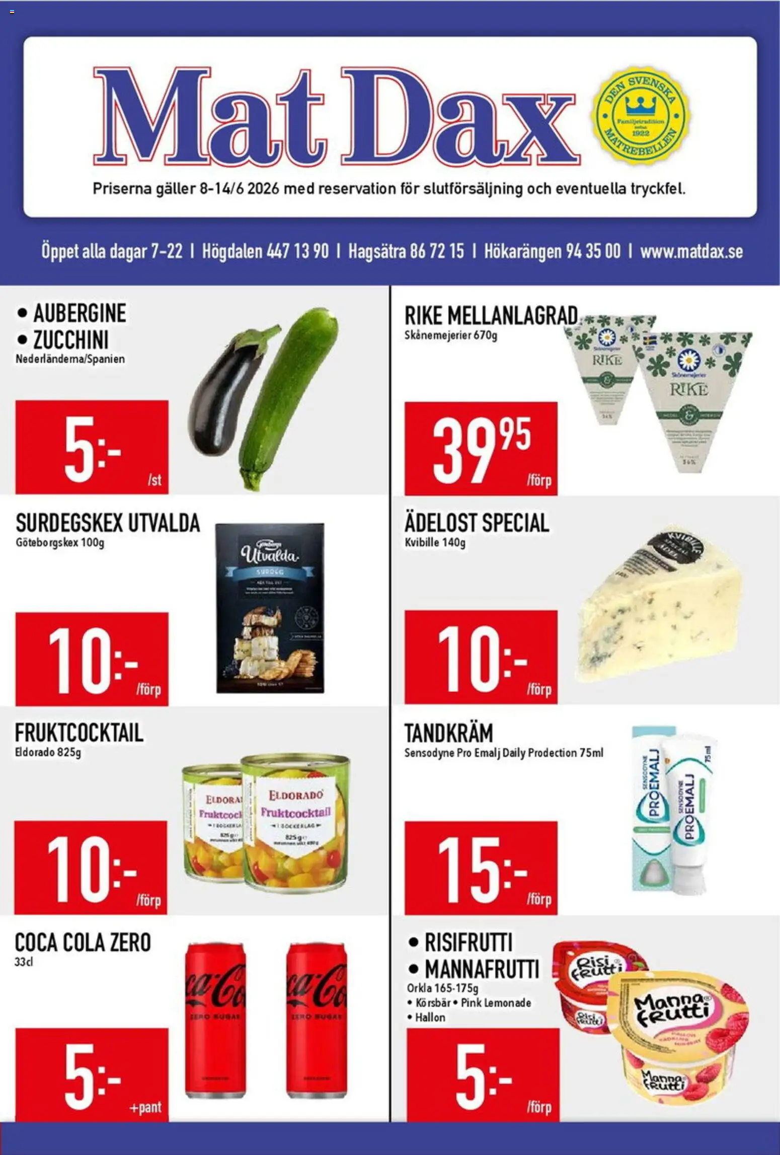 Förhandsgranska reklamblad Matdax erbjudanden från butik Matdax gäller från 08/06/2026