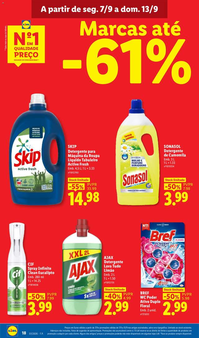 Novo folheto Lidl a partir de 07/09