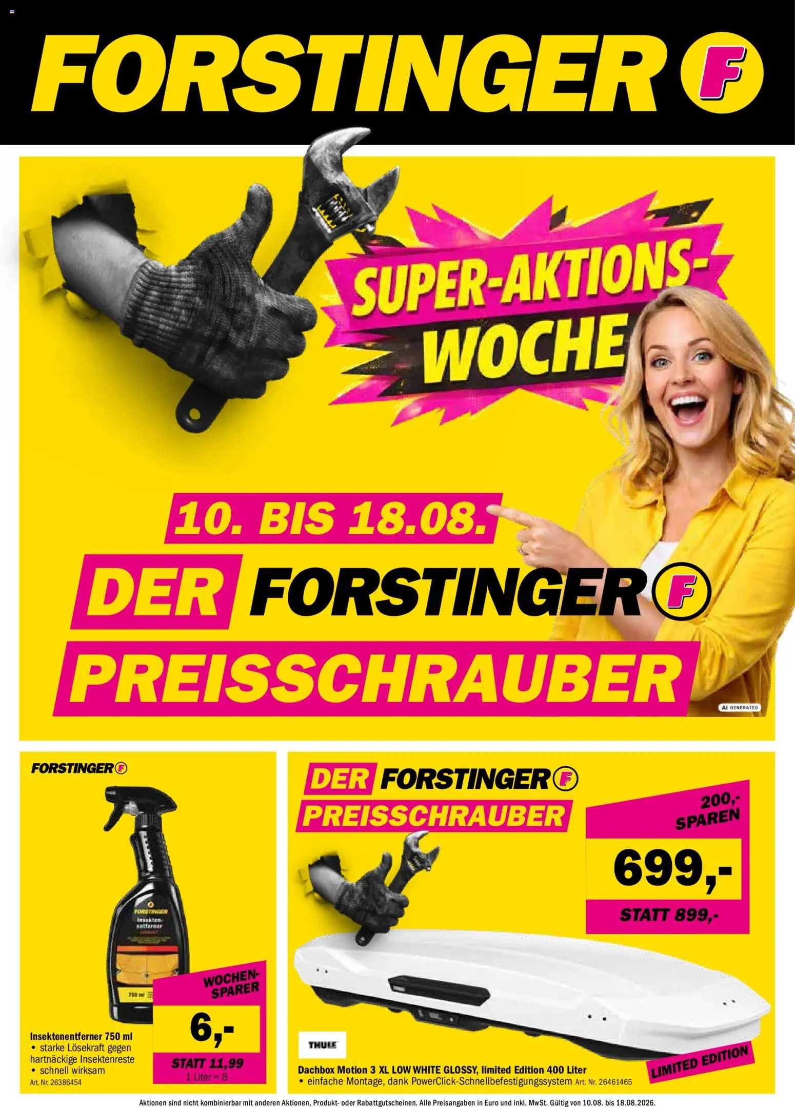 Vorschau der Angebote: Forstinger Forstinger Flugblatt gültig ab 10.08.2026
