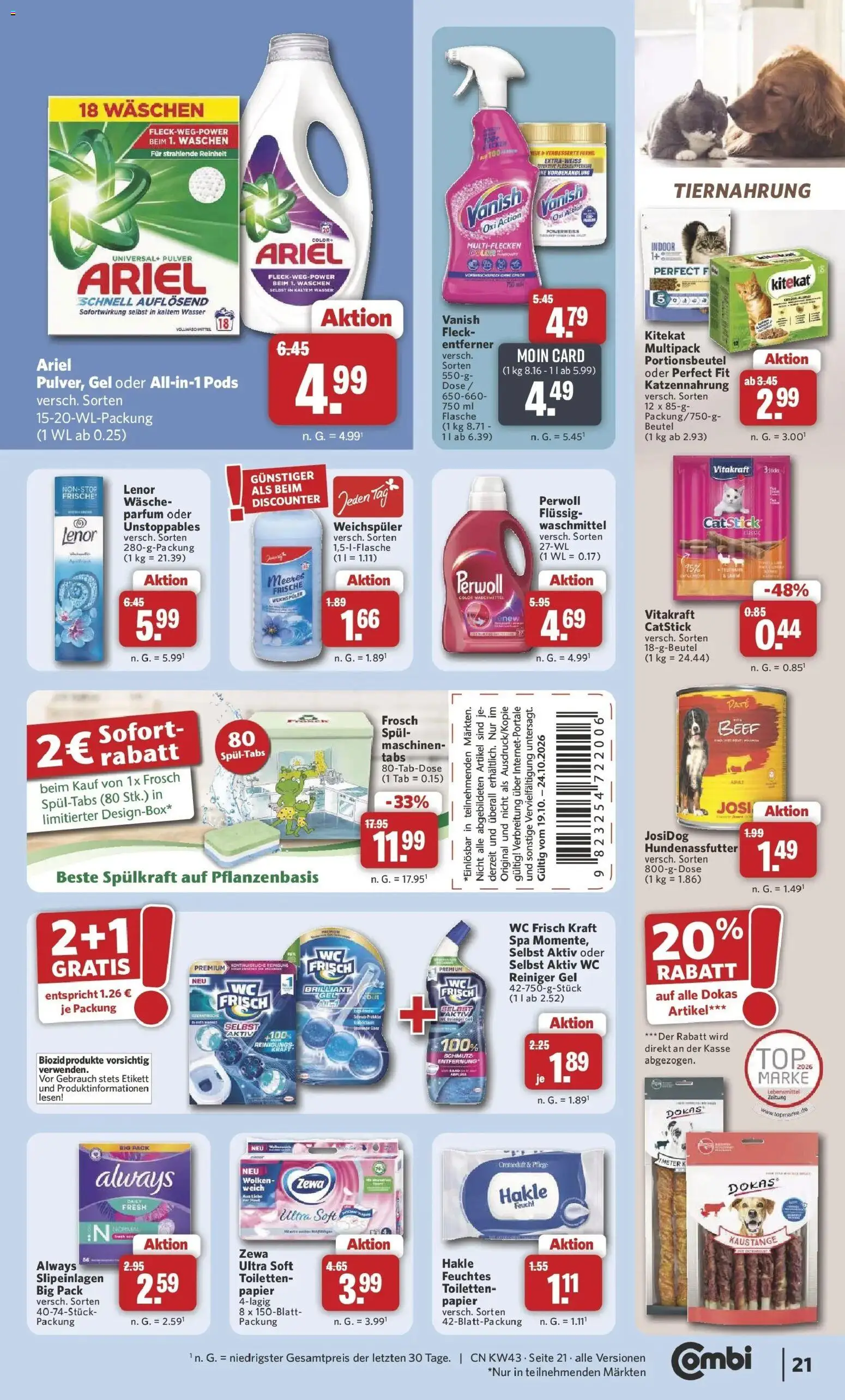 Vorschau von dem Prospekt des Geschäftes Combi, gültig ab dem 19.10.2026