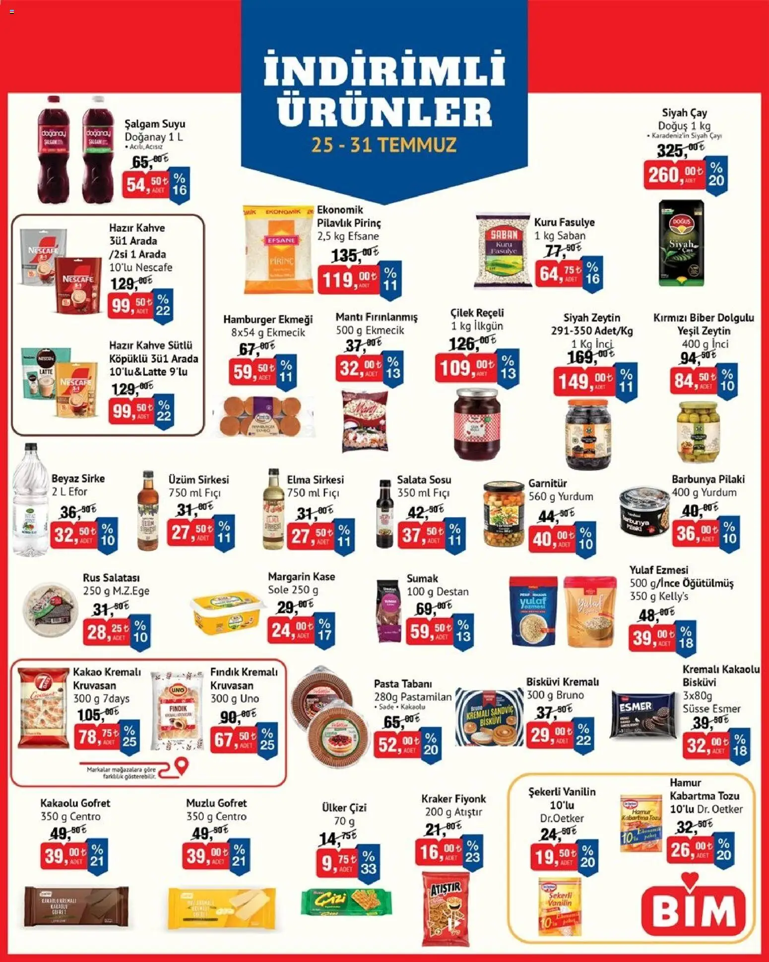 BİM BİM Katalog 25.07.2026 - Broşürünün önizlemesi