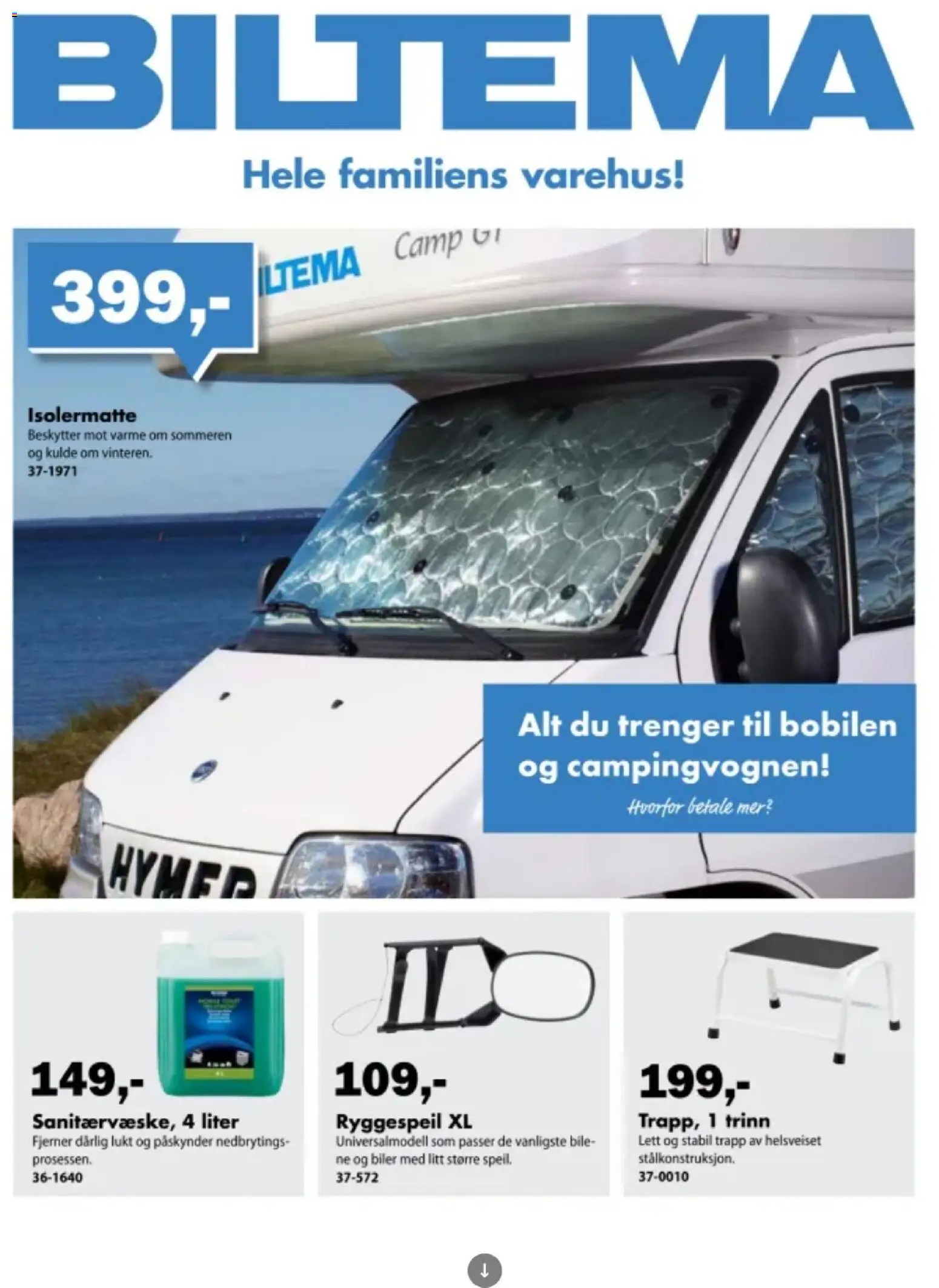 Forhåndsvis Biltema Bobil & Camping fra butikk Biltema gyldig fra 24/03/2026 - 1