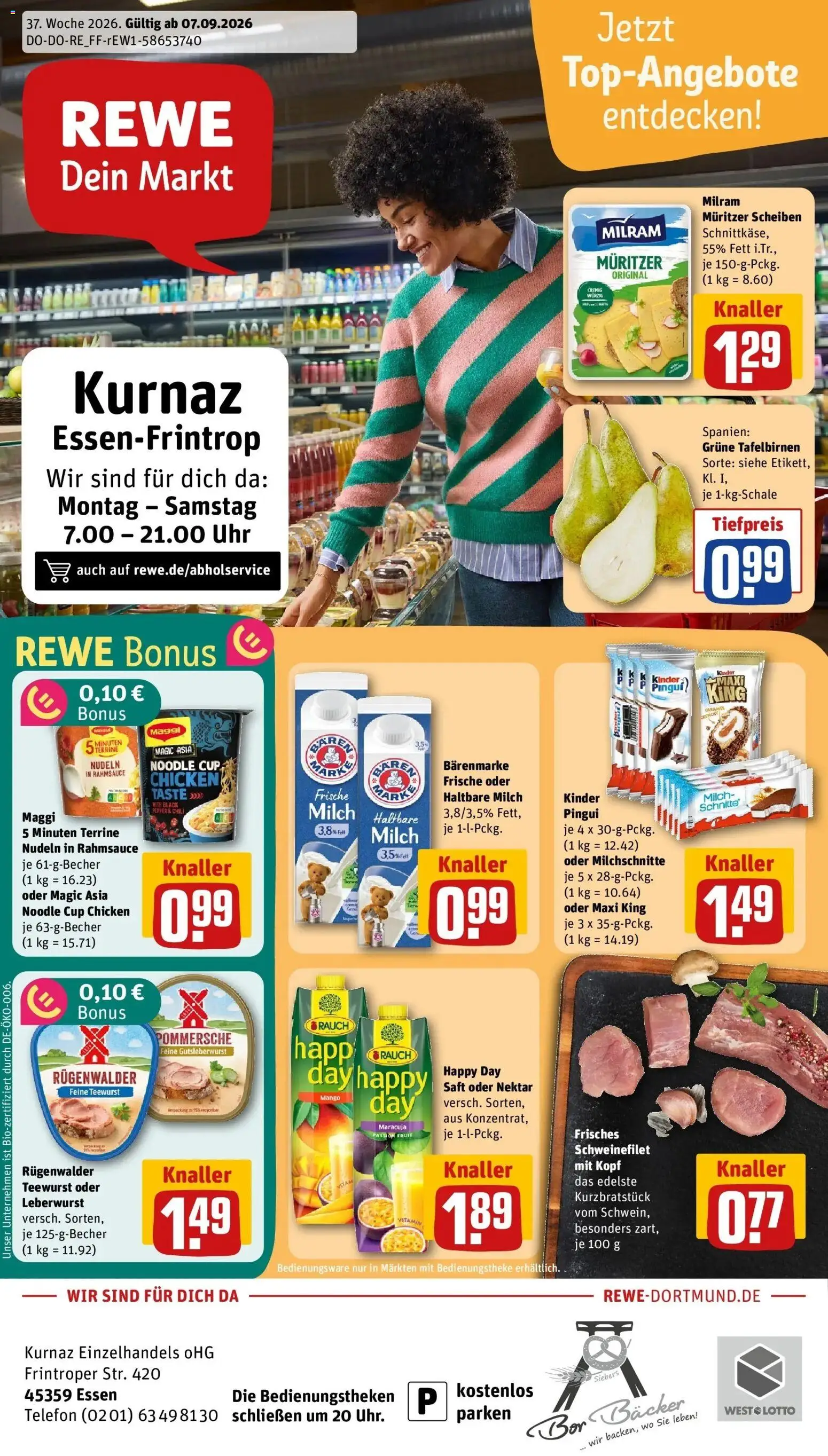 Vorschau von dem Prospekt des Geschäftes Rewe, gültig ab dem 07.09.2026