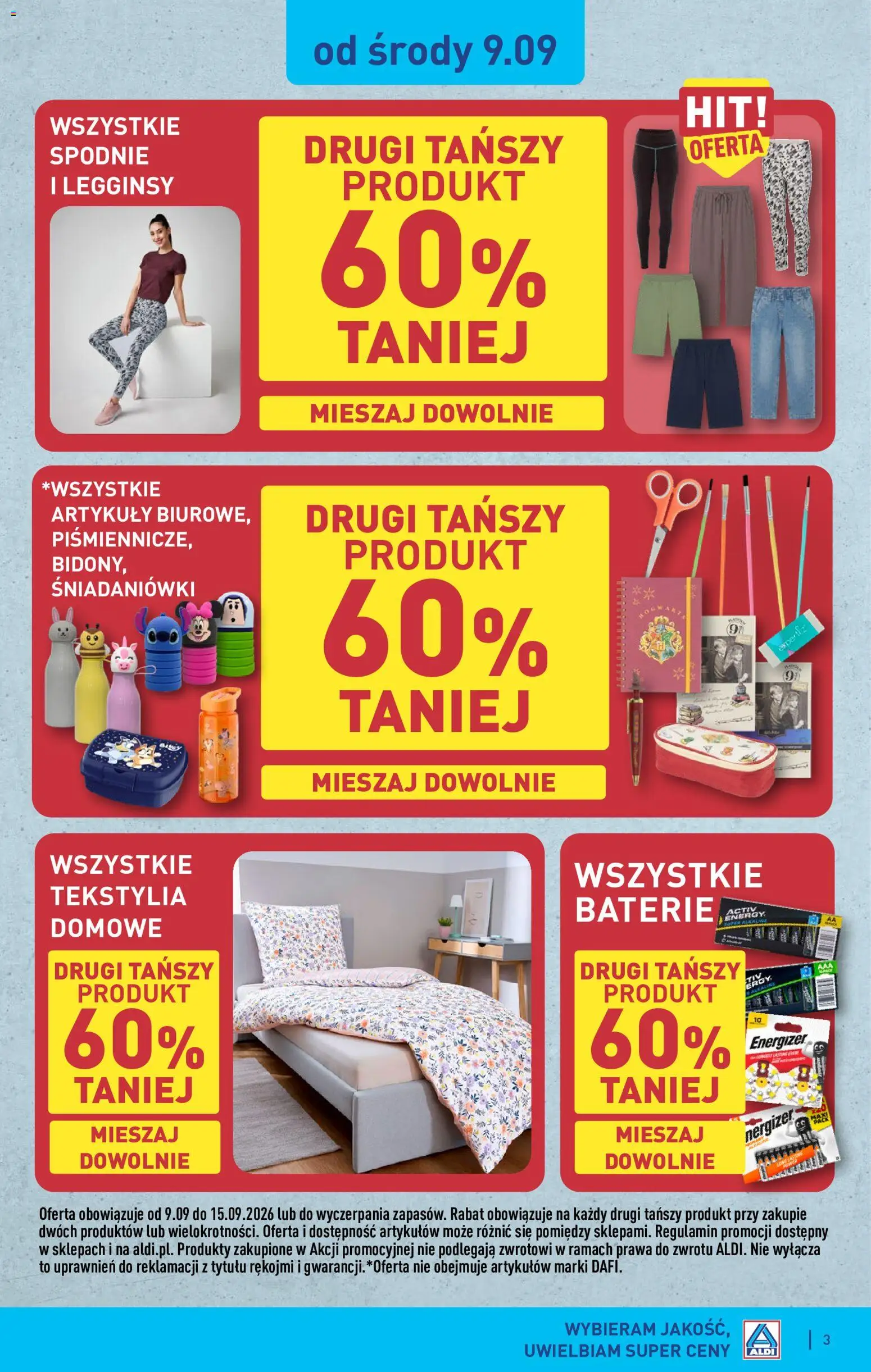 Pogląd gazetki "Aldi gazetka - Hity od Środy i od Soboty" ze sklepu Aldi ważnej od 09.09.2026
