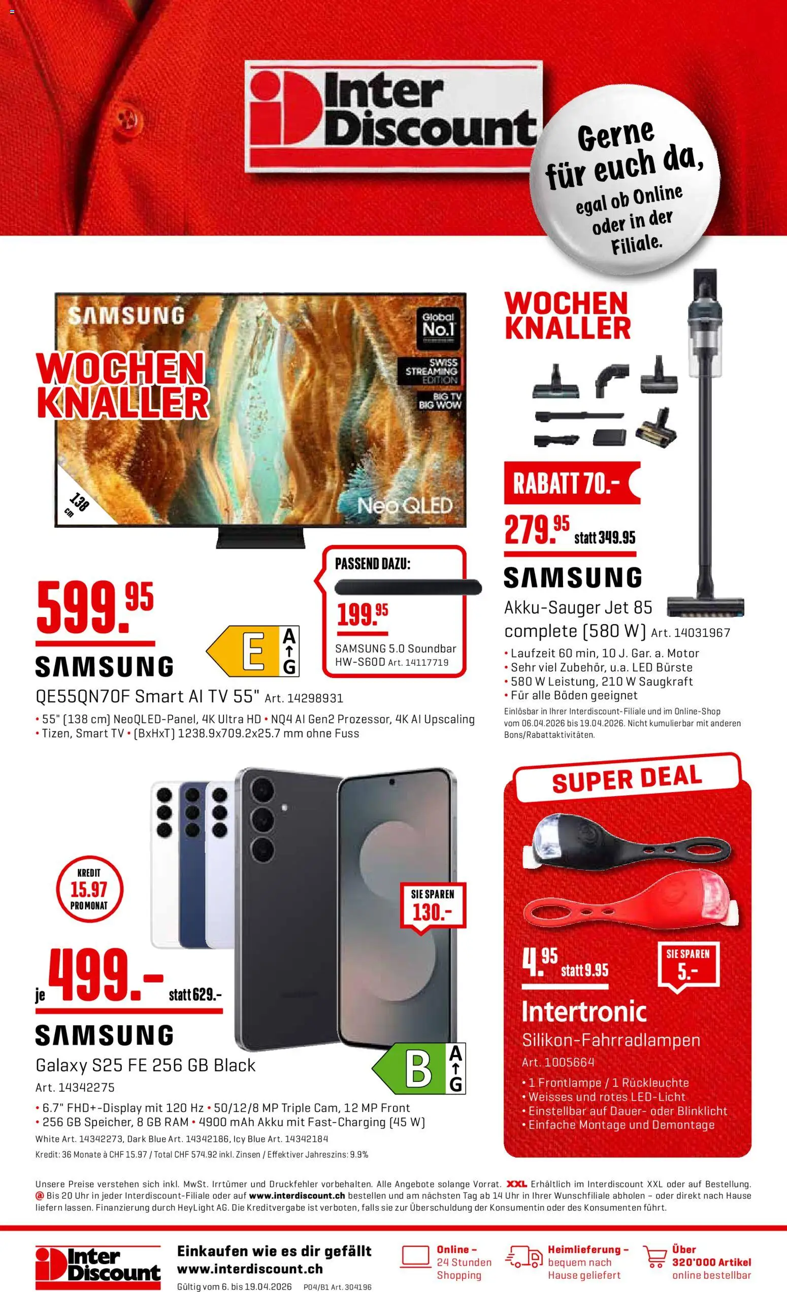 Interdiscount Prospekt ab 06.04.2026 > Angebote