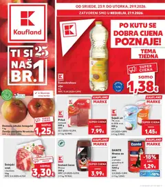 Pregled letka Kaufland Katalog trgovine Kaufland vrijedi od 23.09.2026