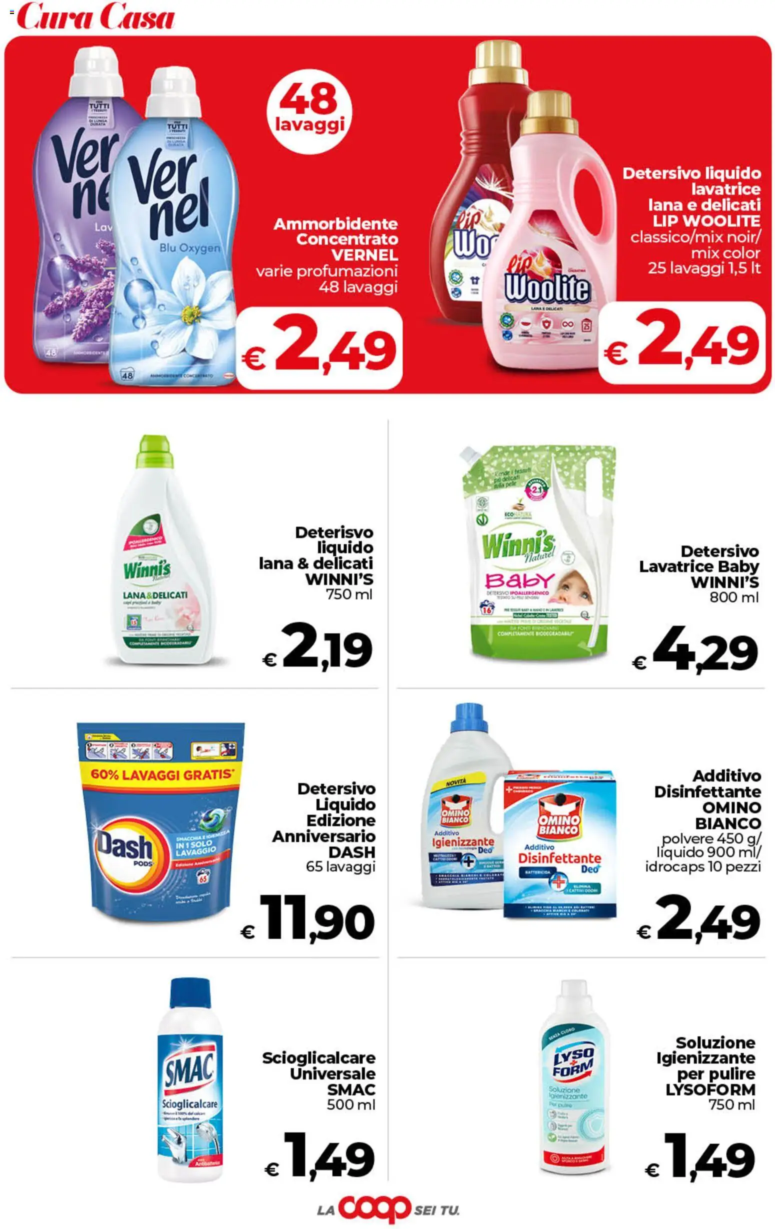 Anteprima dell'opuscolo COOP volantino Superstore Sicilia dal negozio COOP valido da 01/09/2026 - Lavatrice, Ammorbidente
