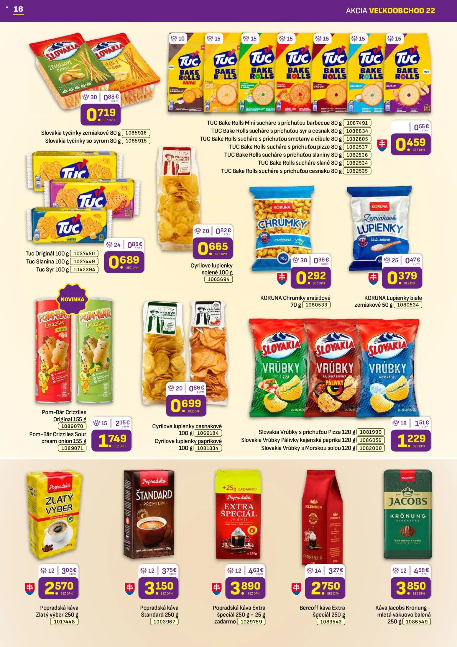 Náhľad Libex letáku platného od 02.11.2026 - Káva, Paprika, Syr, Cesnak, Slanina, Popradská káva, Sucháre, Jacobs Krönung