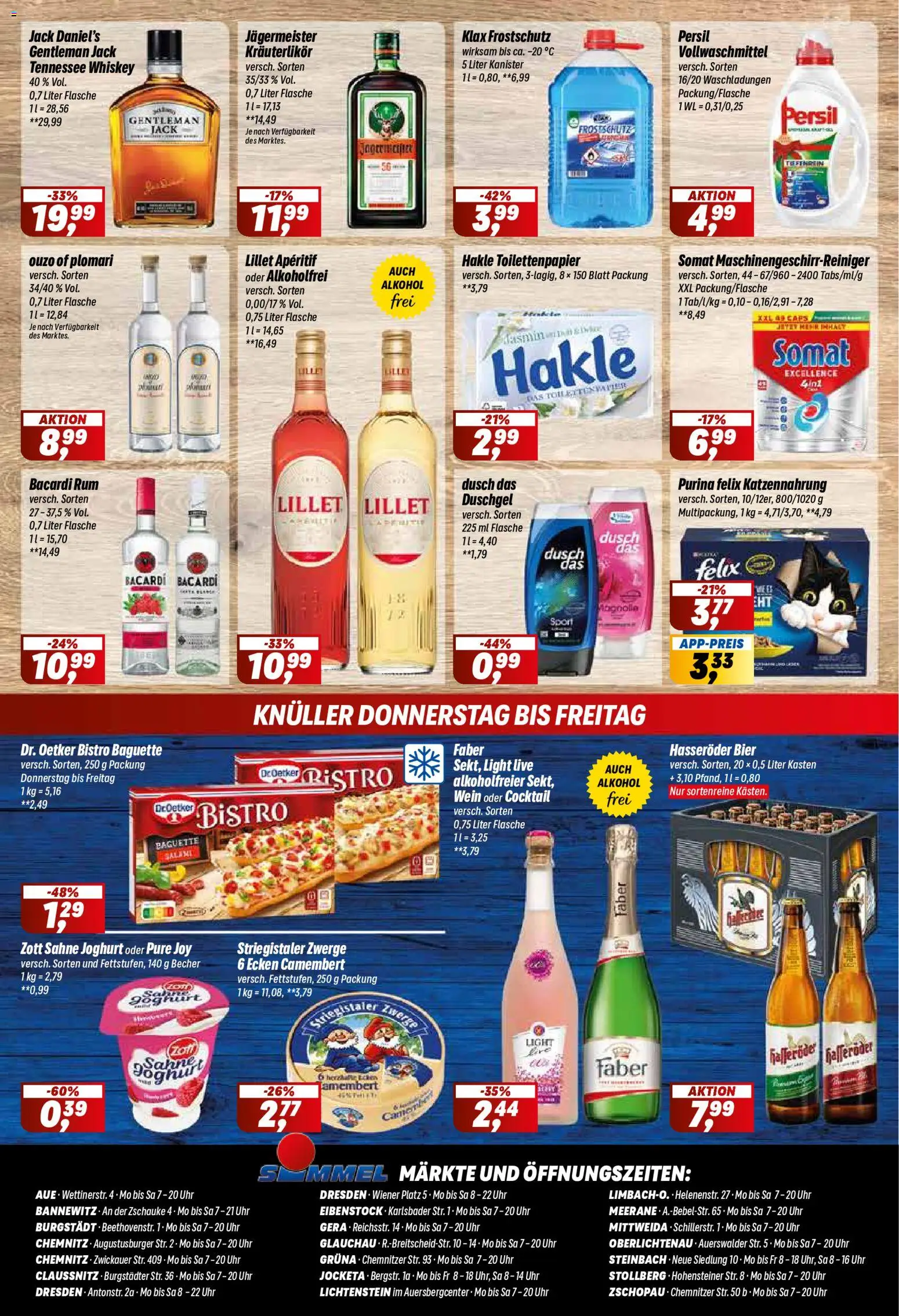 Vorschau von dem Prospekt des Geschäftes Simmel, gültig ab dem 26.10.2026 - Lillet, Wein, Jägermeister, Alkohol, Camembert, Rum, Persil, Duschgel