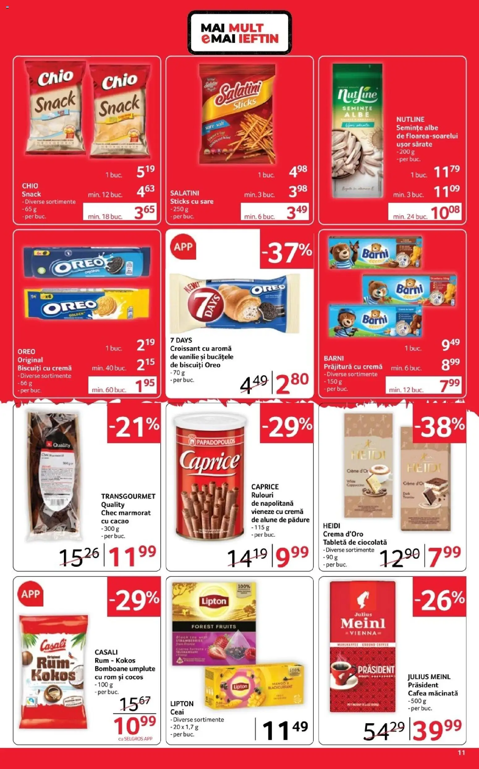Previzualizarea de cataloage: Selgros Selgros Catalog Magazine Mici valabil de la 30.10.2026 - Cafea, Rom, Cappuccino, Biscuiți, Semințe, Alune, Sare, Alune de pădure