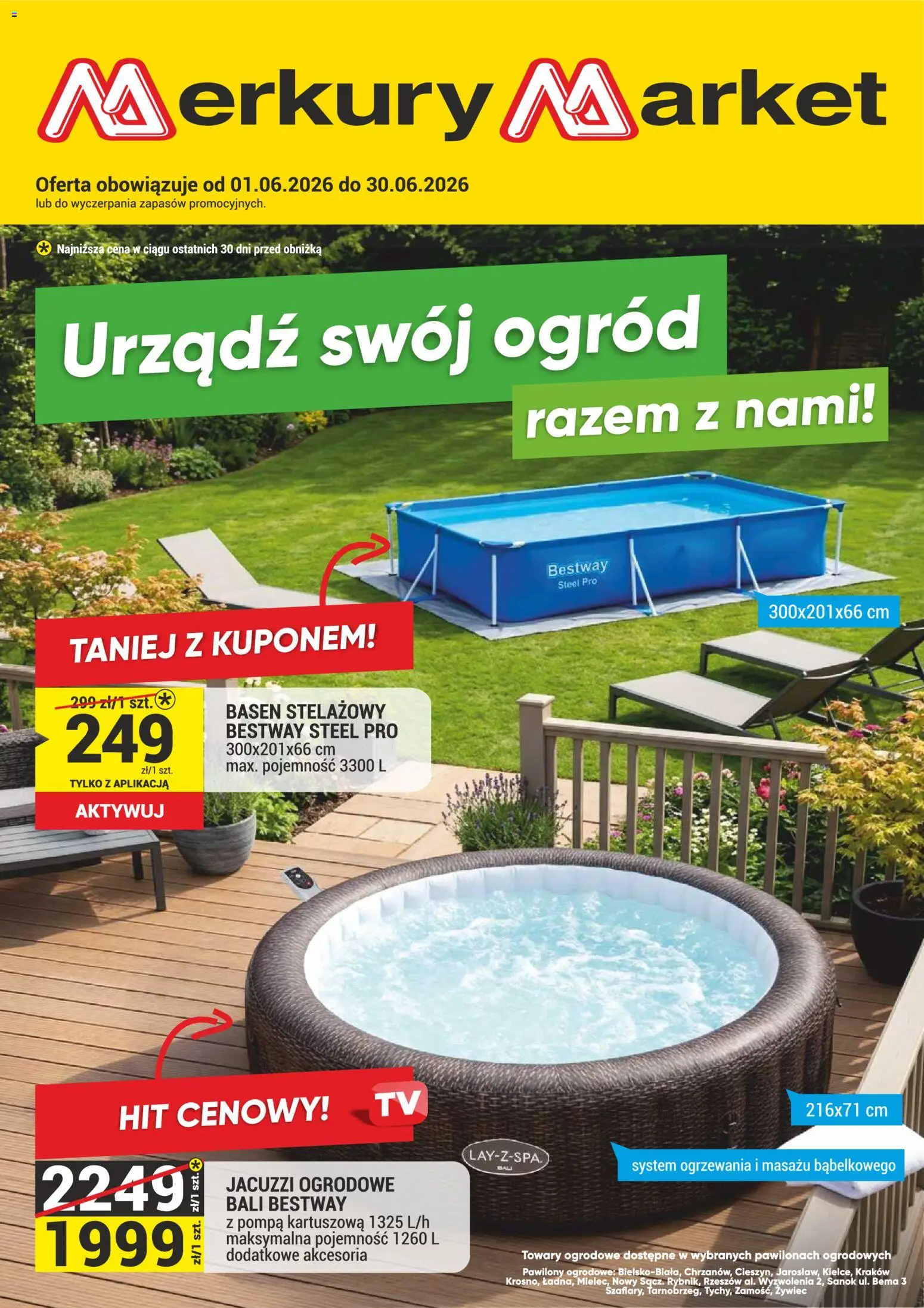 Pogląd gazetki "Merkury Market gazetka - Ogród" ze sklepu Merkury Market ważnej od 01.06.2026