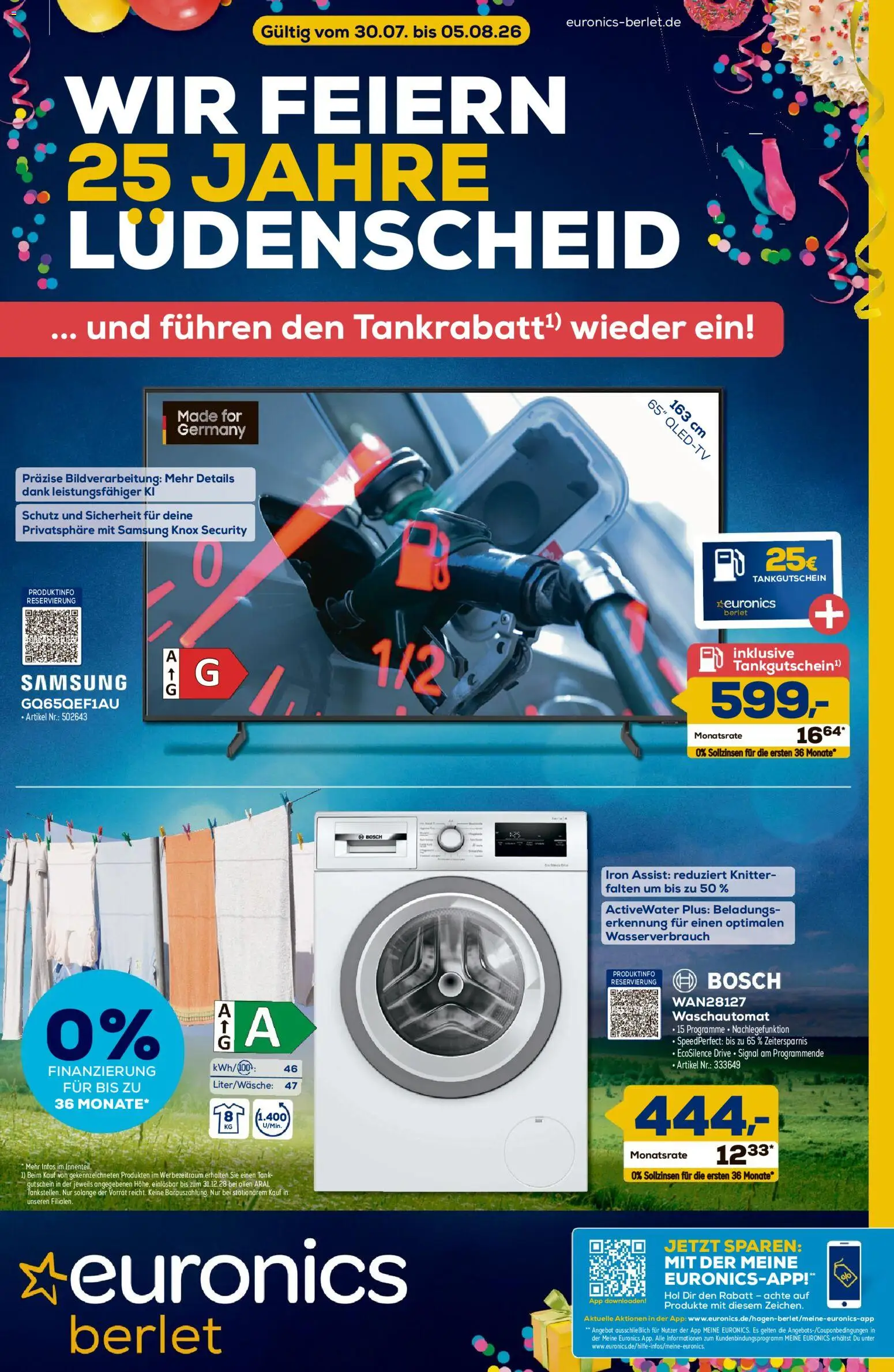 Vorschau von dem Prospekt des Geschäftes Euronics, gültig ab dem 30.07.2026 - Samsung, Bosch