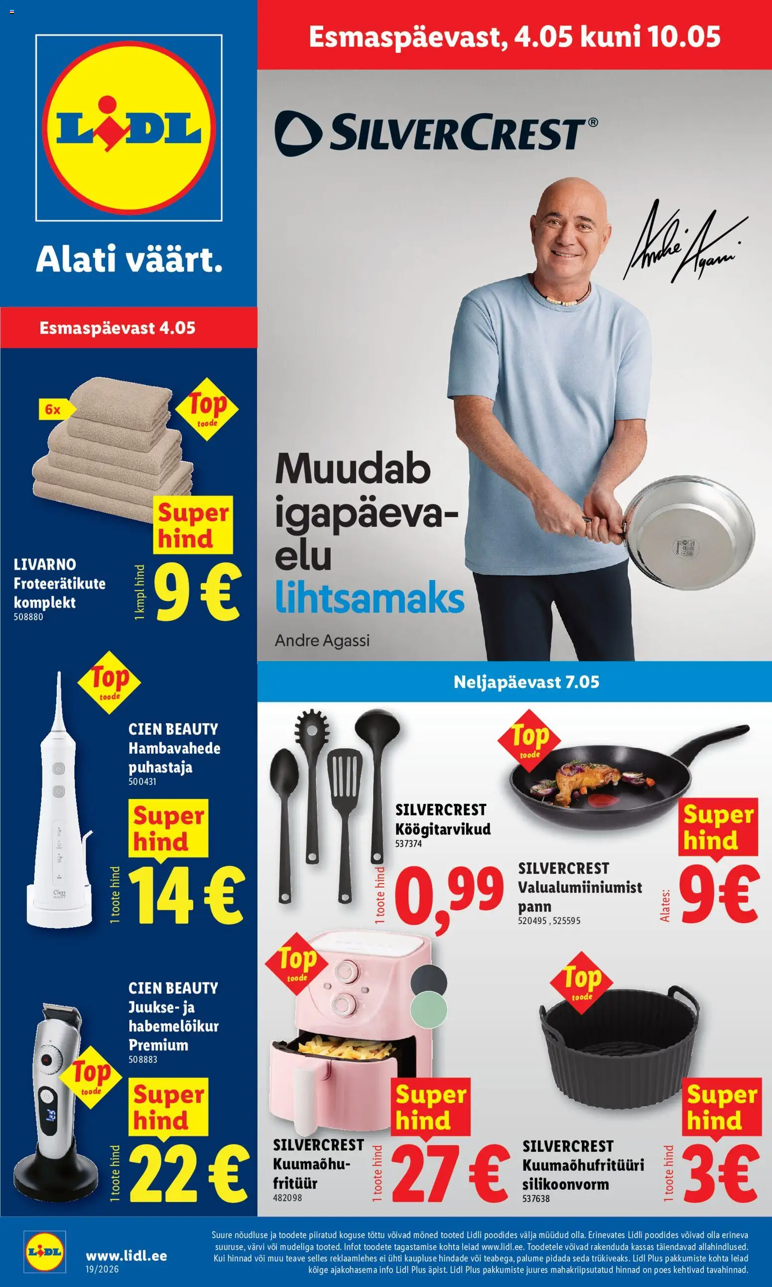 Lidl kliendilehe eelvaade alates 04.05.2026