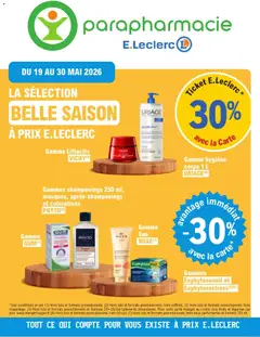Prévisualisation de E.Leclerc Parapharmacie catalogue du magasin E.Leclerc formulaire valide 19/05/2026