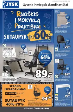 JYSK parduotuvės leidinio JYSK leidinys galiojančio nuo 2026.08.25 peržiūra