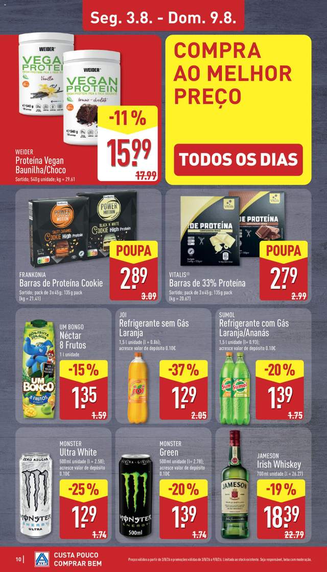 Novo folheto Aldi a partir de 03/08