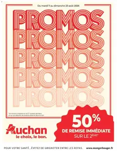 Prévisualisation de Auchan Les promos du moment du magasin Auchan formulaire valide 11/08/2026