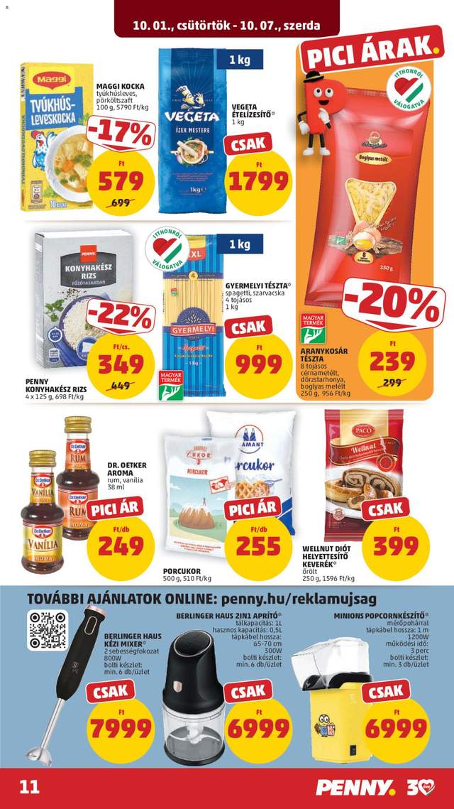 Új Penny akciós újság 10.01.
