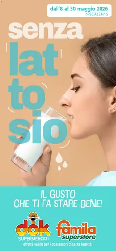 Anteprima dell'opuscolo DOK volantino Senza lattosio dal negozio DOK valido da 08/05/2026