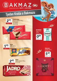 Pregled letka Bakmaz Tjedan Kraša trgovine Bakmaz vrijedi od 06.07.2026