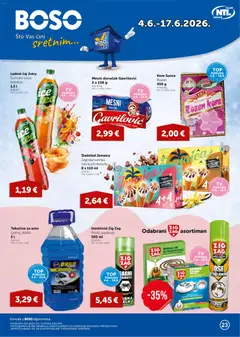 Pregled letka Boso Katalog trgovine Boso vrijedi od 04.06.2026