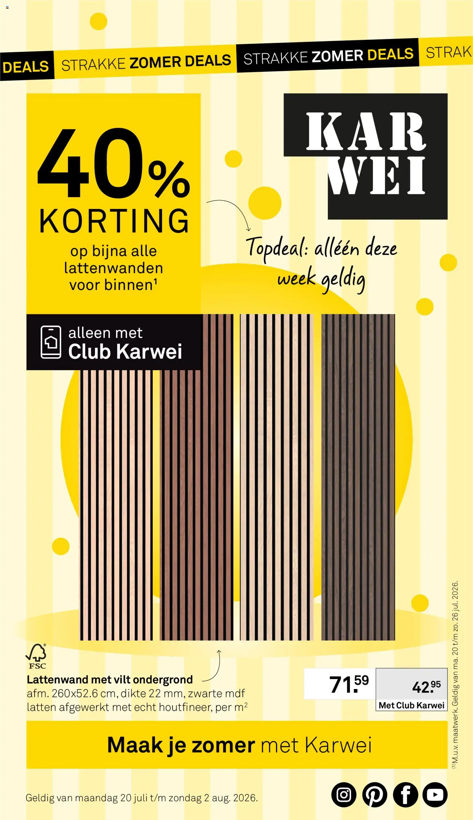 Voorbeeld van KARWEI folder van winkel KARWEI geldig vanaf 20-07-2026