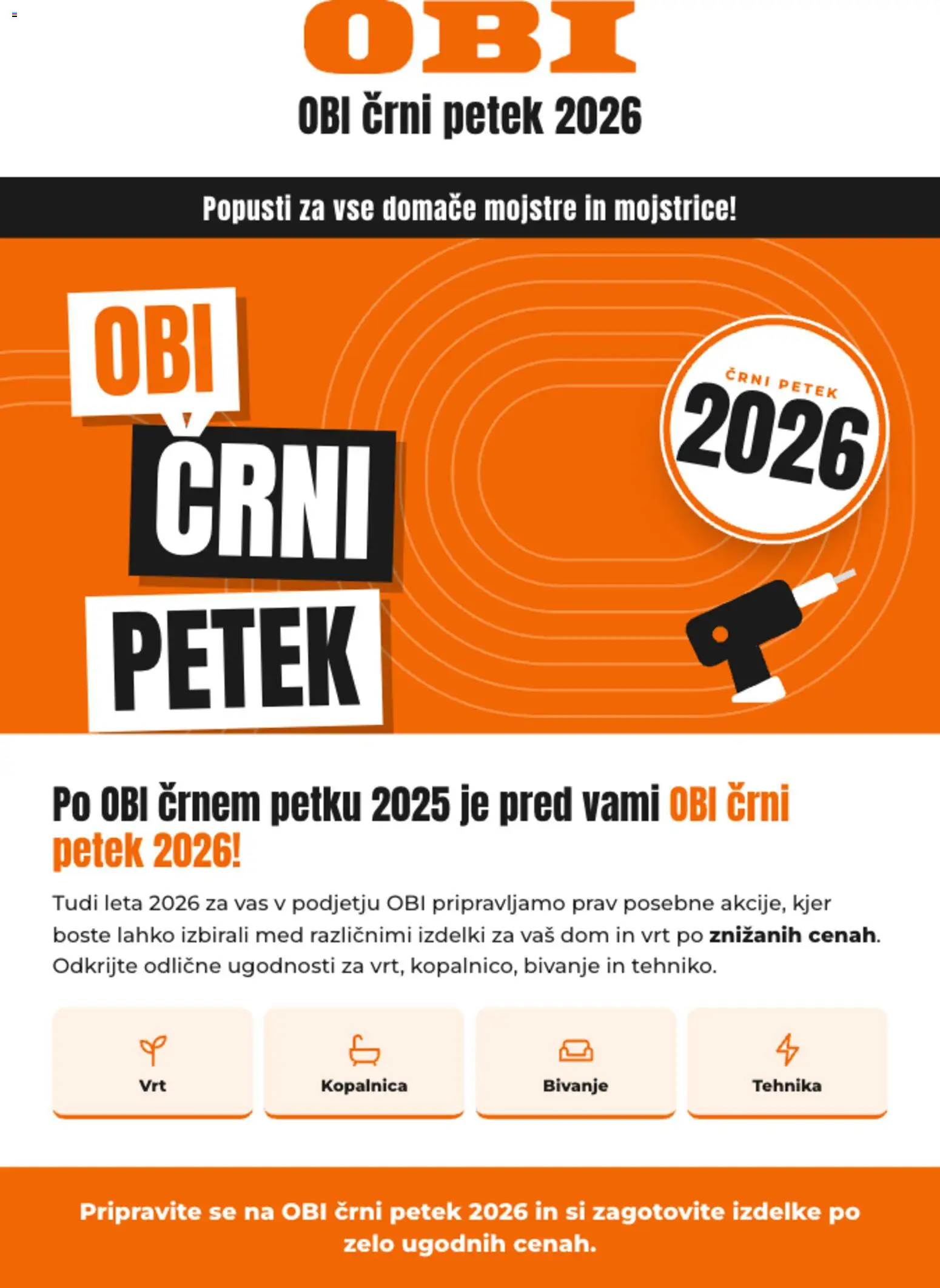Predogled kataloga iz trgovine OBI veljaven od 26.10.2026 - Med
