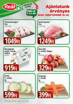 Reál - Reál Bevásárló hétvége - Kisalföld megtekintése, amely érvényes 2026.09.16.-től