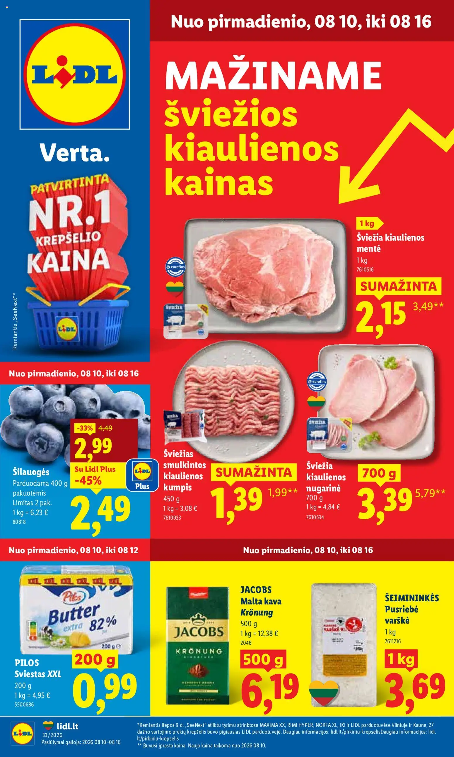 LIDL parduotuvės leidinio LIDL leidinys galiojančio nuo 2026.08.10 peržiūra