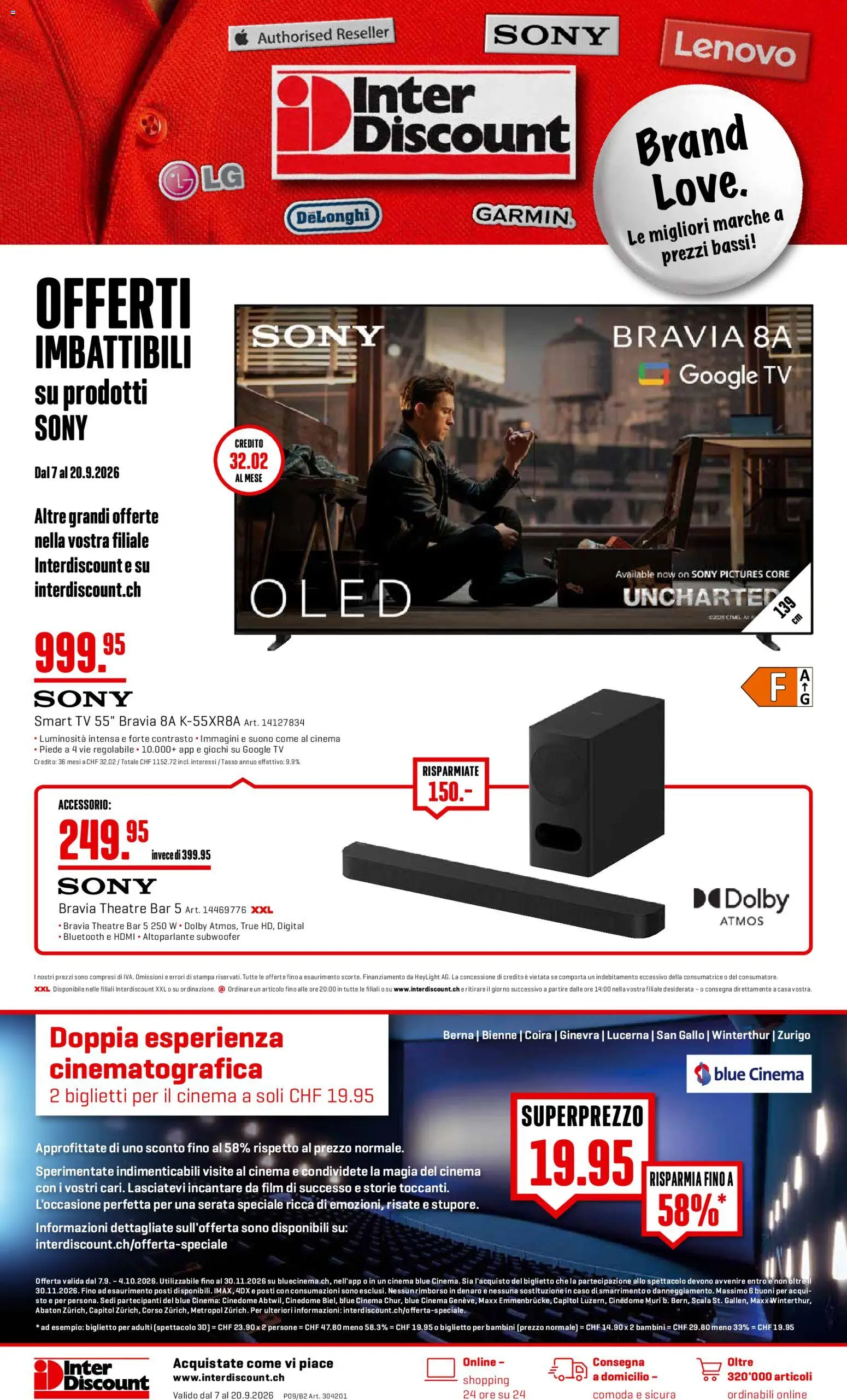 Vorschau des Merkblatts Interdiscount aktionen Offerti vom Shop Interdiscount gültig von 07.09.2026 bis 20.09.2026