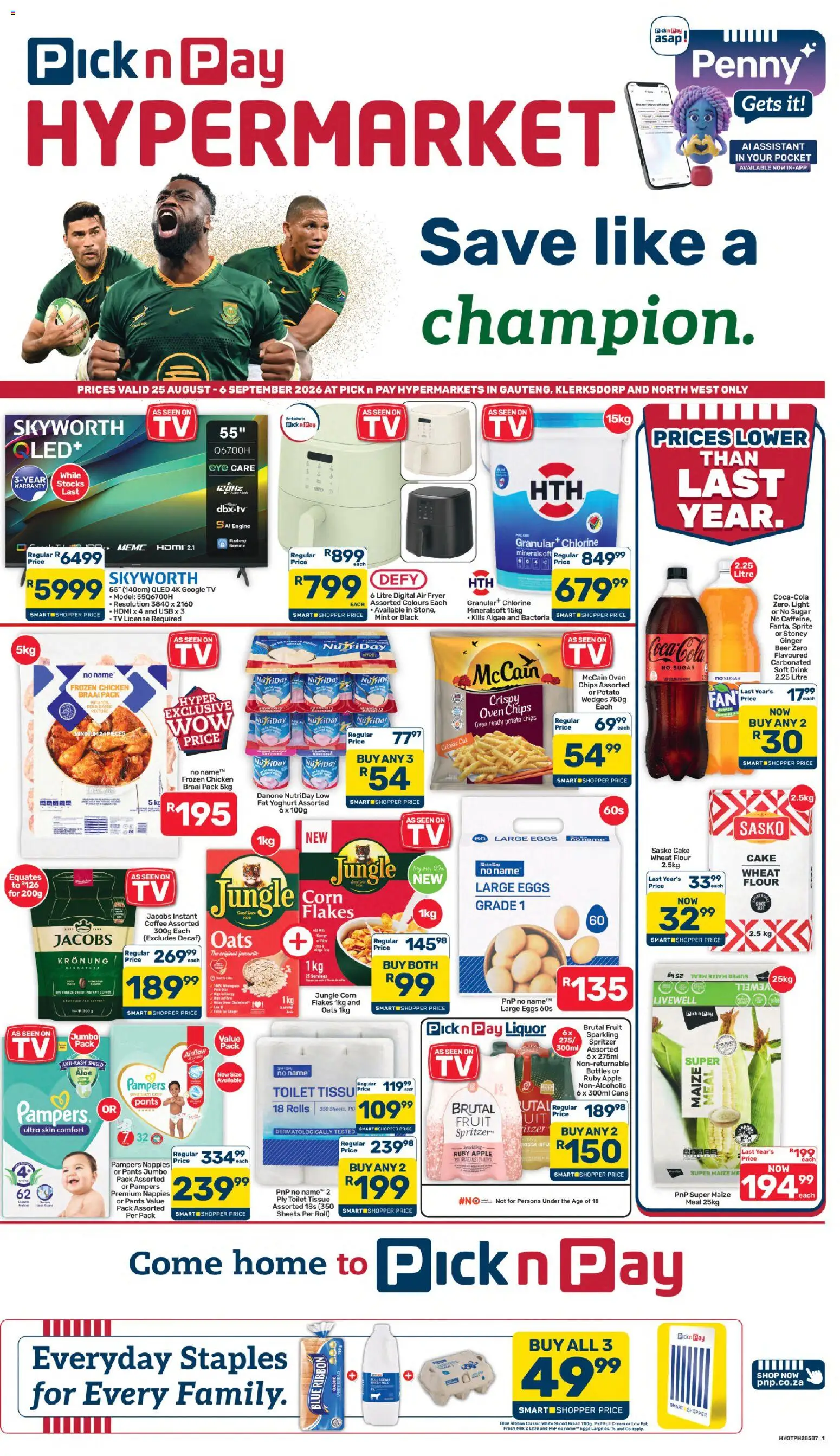 Preview of Pick n Pay flyer valid from 25/08/2026