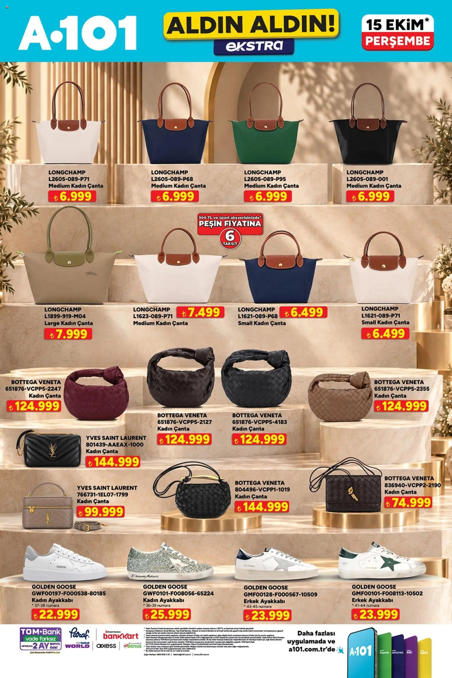 A101 A101 - Katalog Aldın Aldın Ekstra 15.10.2026 - Broşürünün önizlemesi - Çanta