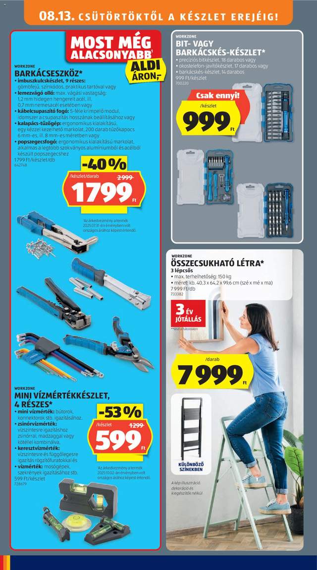 Új Aldi akciós újság 08.13.