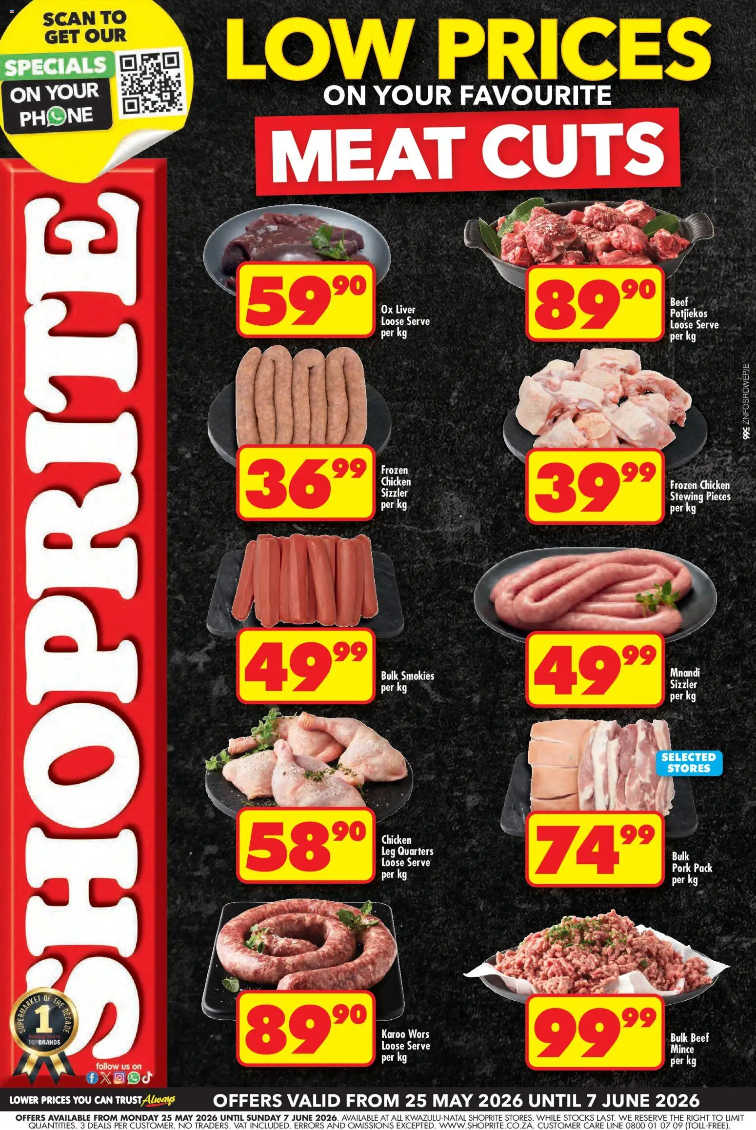 Preview of Shoprite flyer valid from 25/05/2026
