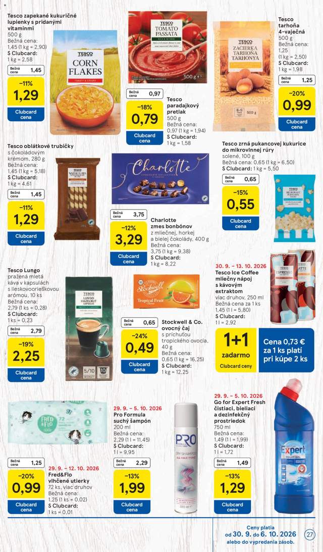 Nový Tesco leták od 30.09.